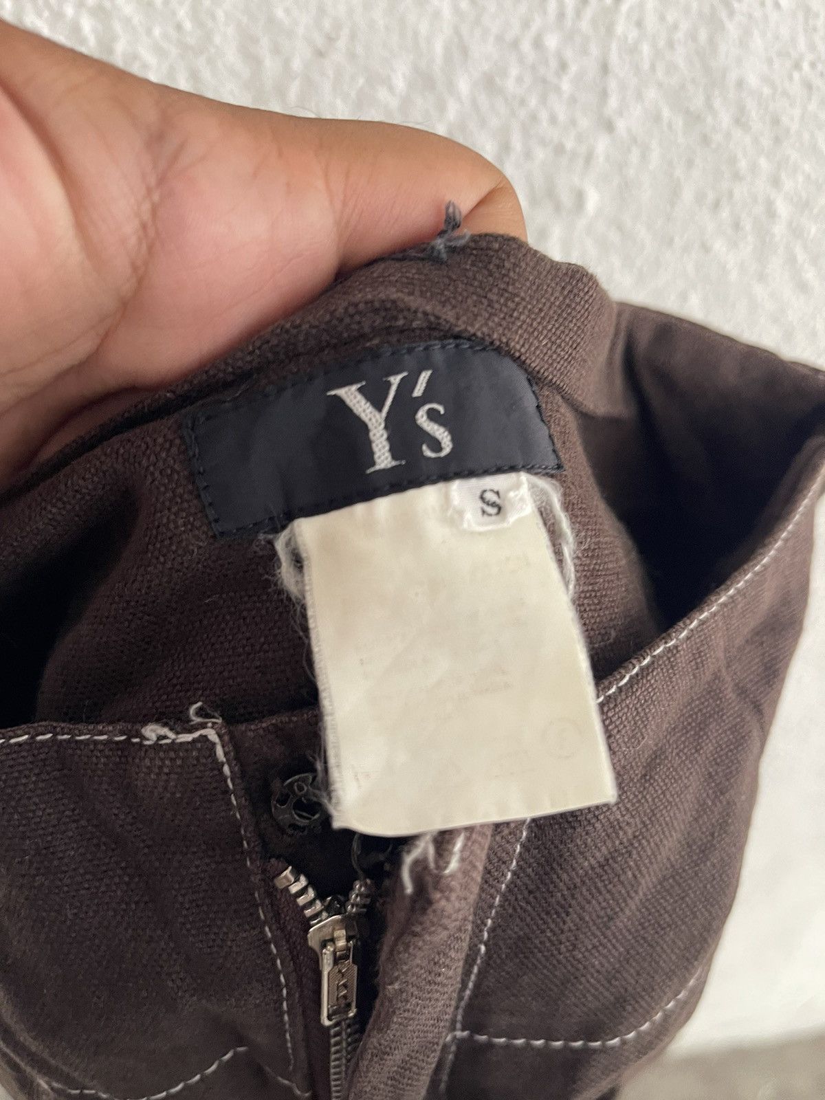 Yohji Yamamoto Y’s Yohji Yamamoto Brown Cotton Pants Size US 26 / EU 42 - 6 Thumbnail