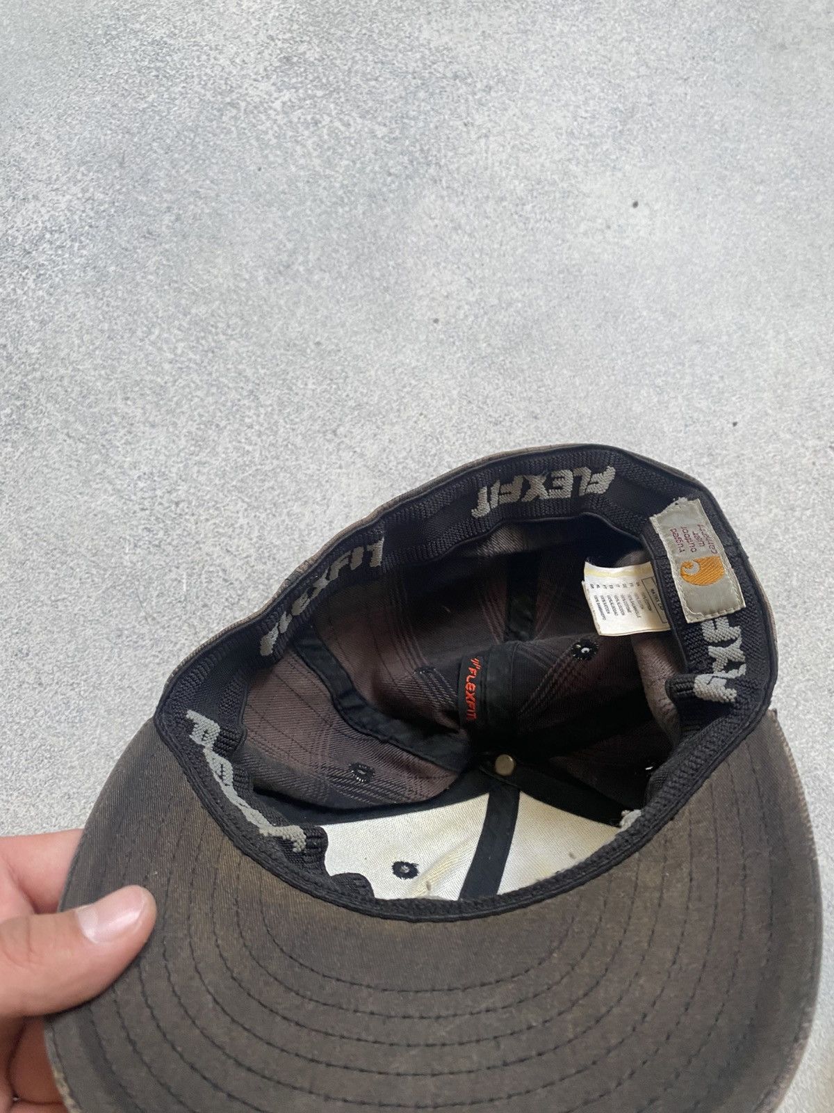 Carhartt Brown Thrashed Carhartt Cap Hat Size ONE SIZE - 7 Thumbnail
