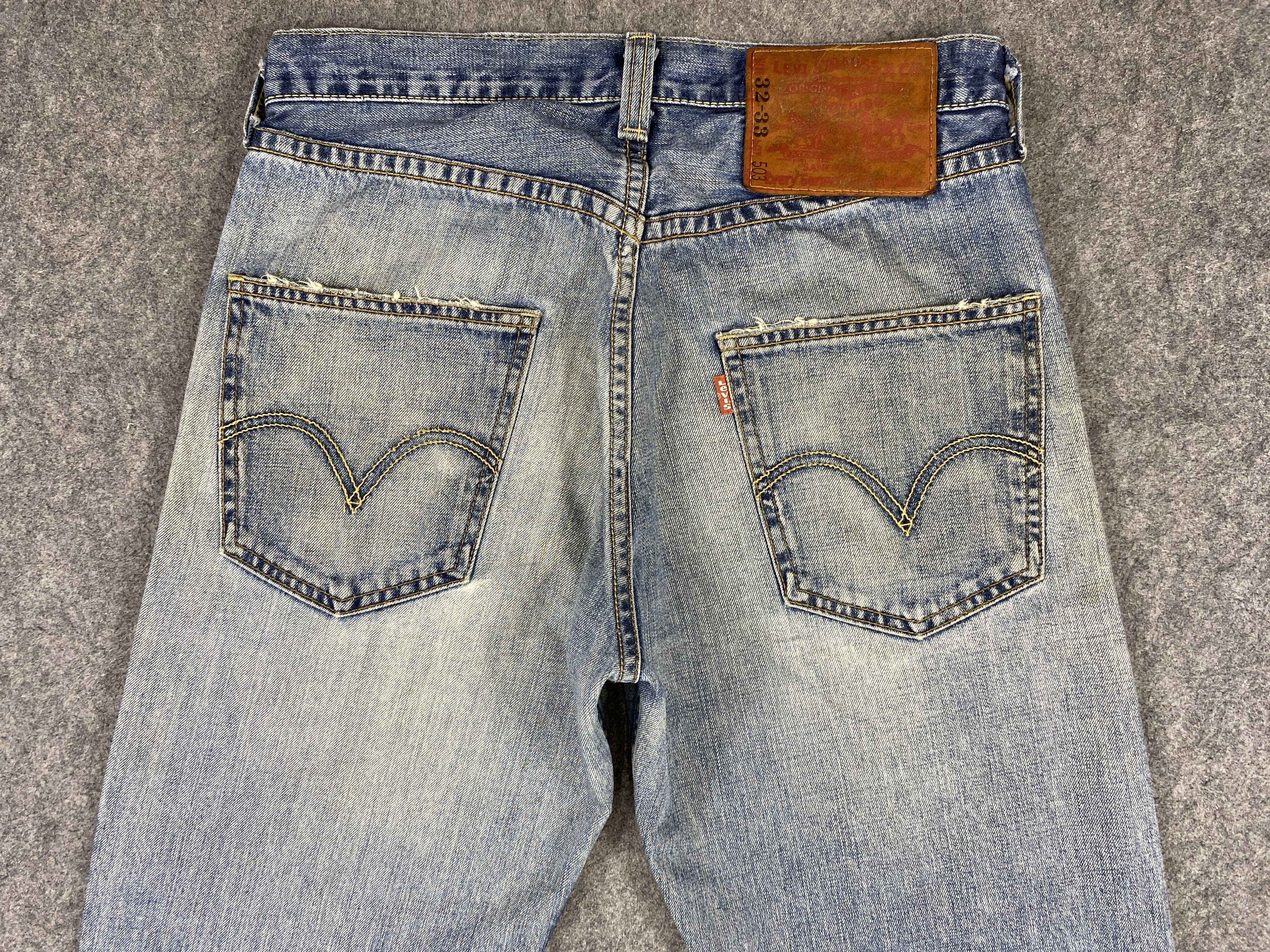 Levi's Faded Blue Vintage Levi's 503 Jeans 33x35.5 Denim -JN2018 Size US 33 - 4 Thumbnail
