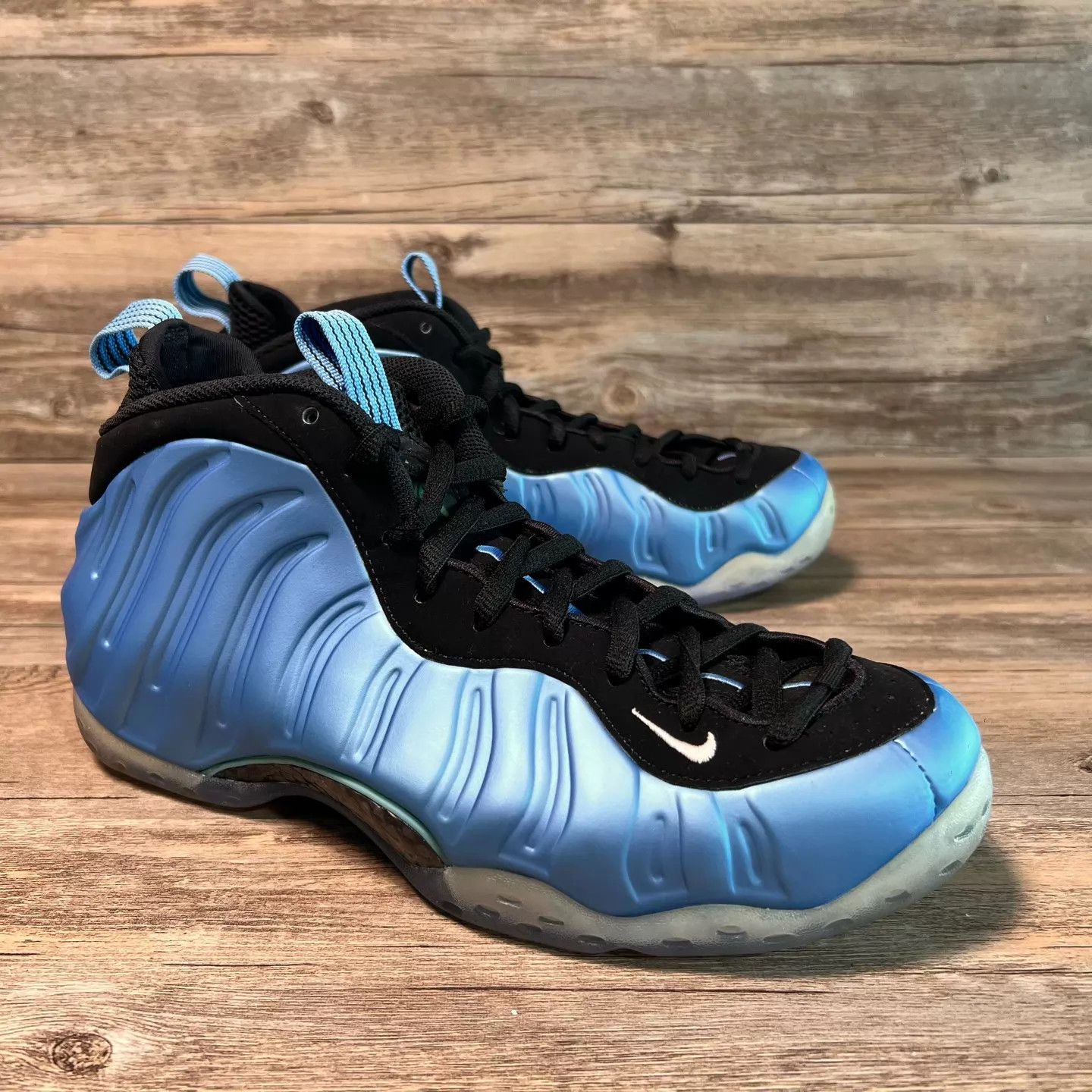 Nike Nike Air Foamposite One 314996-402 44 Blue Worn 1x Size US 10 / EU 43 - 2 Thumbnail