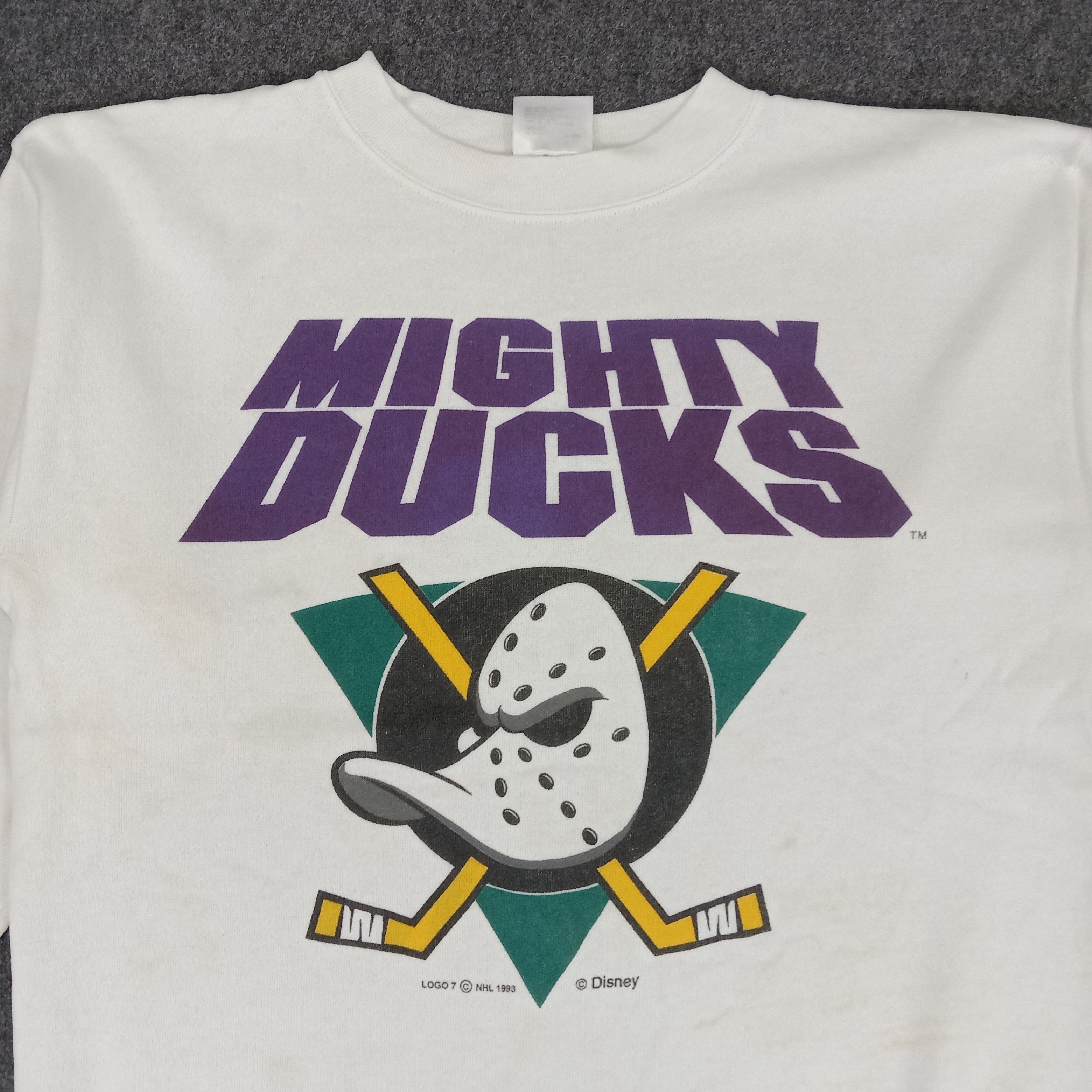 NHL × Vintage 90's Mighty Ducks American Sportswear NHL Sweatshirt Size US M / EU 48-50 / 2 - 4 Thumbnail