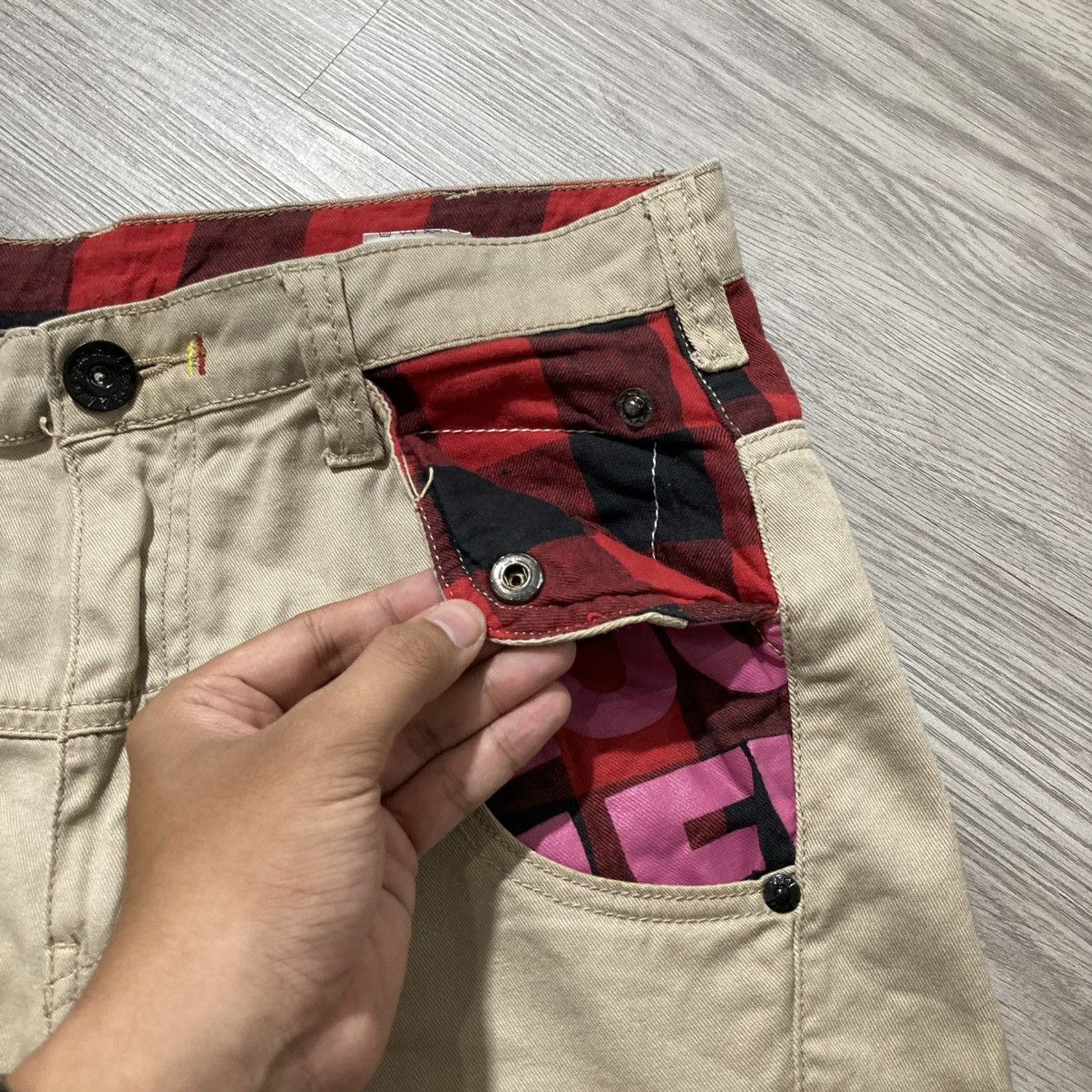 If Six Was Nine 2000s Japanese Brand Biker Shortpants Punk Lgb Style Size US 29 - 9 Thumbnail
