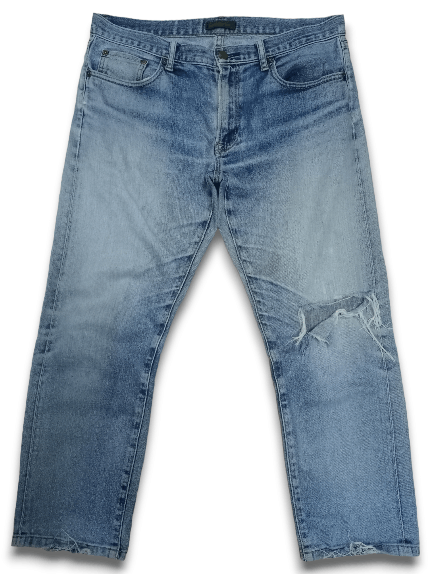 Uniqlo Vintage Japanese Uniqlo Blue Wash Selvedge Jeans Size US 34 / EU 50 - 13 Thumbnail