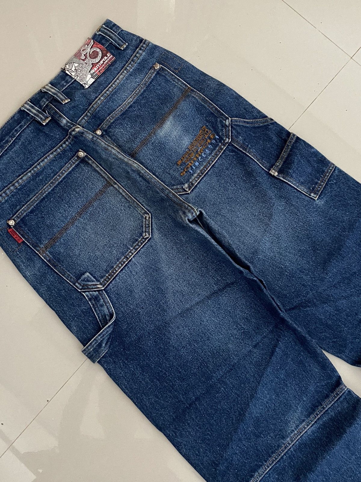 Southpole Y2K Southpole Carpenter Denim Baggy Wide Leg Jeans Size US 34 / EU 50 - 5 Thumbnail