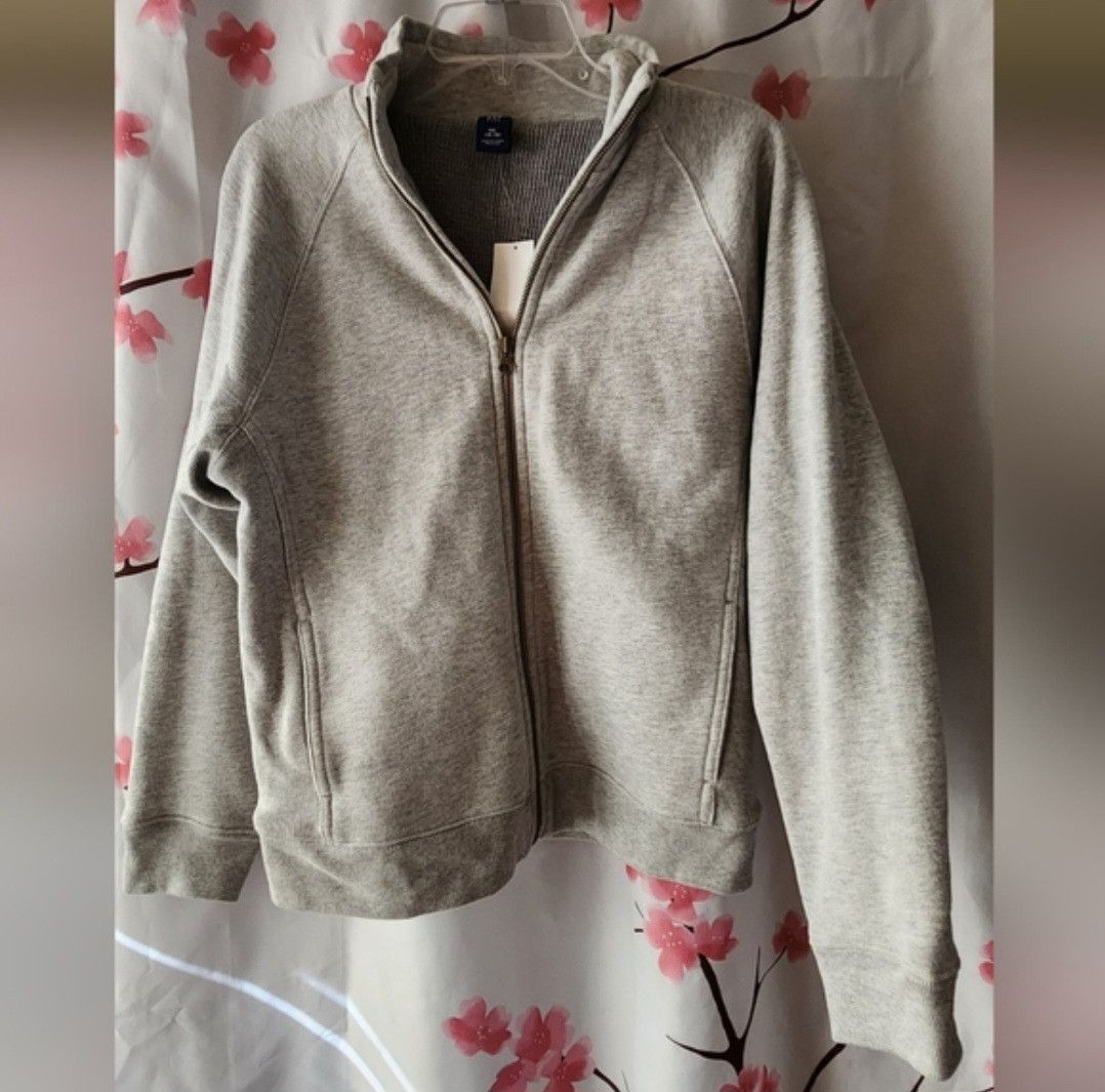 Gap GAP Boy's Gray Thermal Collared Sweatshirt Zip Up XXL Size US XXS / EU 40 - 1 Thumbnail