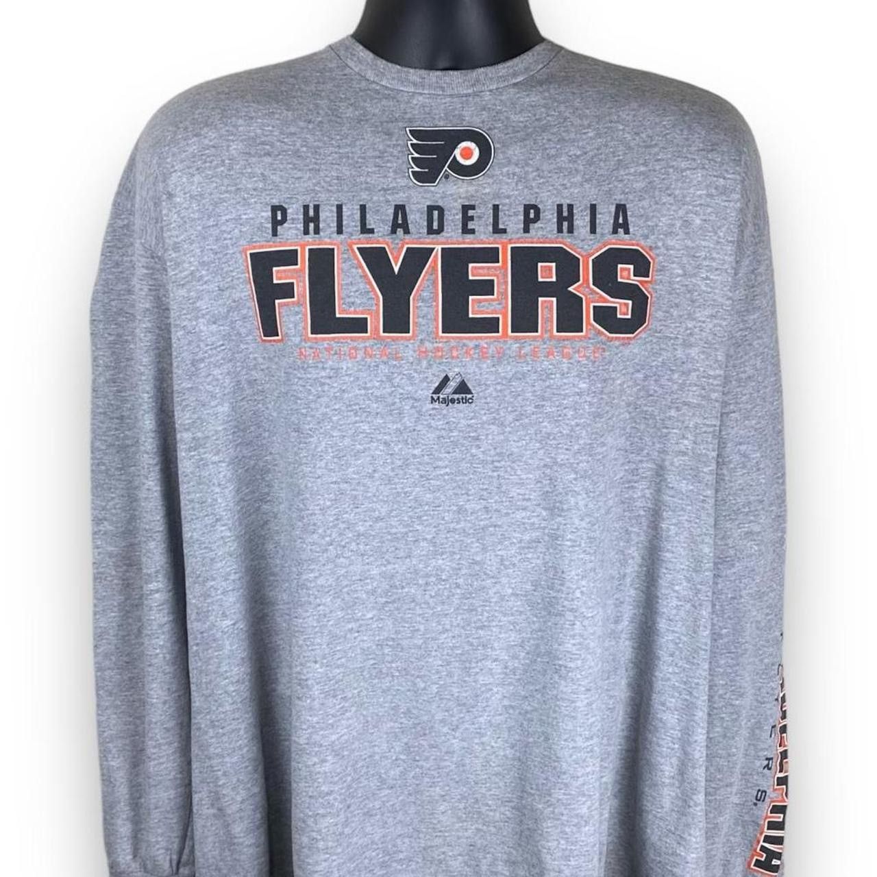 Majestic × NHL × Vintage Vintage Y2K Majestic NHL Philadelphia Flyers Hockey Tshirt Size US XL / EU 56 / 4 - 1 Thumbnail