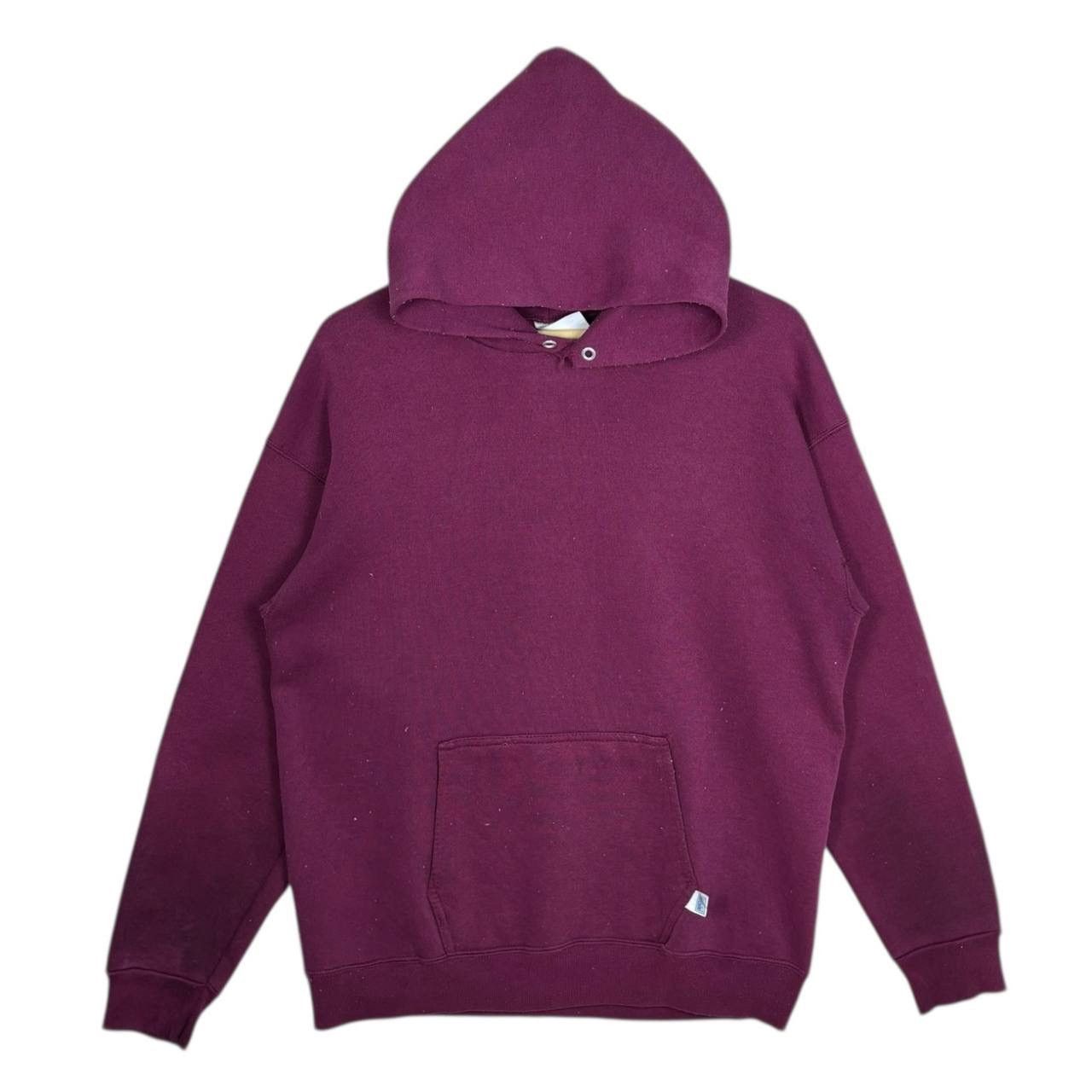 Russell Athletic Thrashed 80s Discus Athletic Burgundy Hoodie L USA Blank Size US L / EU 52-54 / 3 - 1 Thumbnail