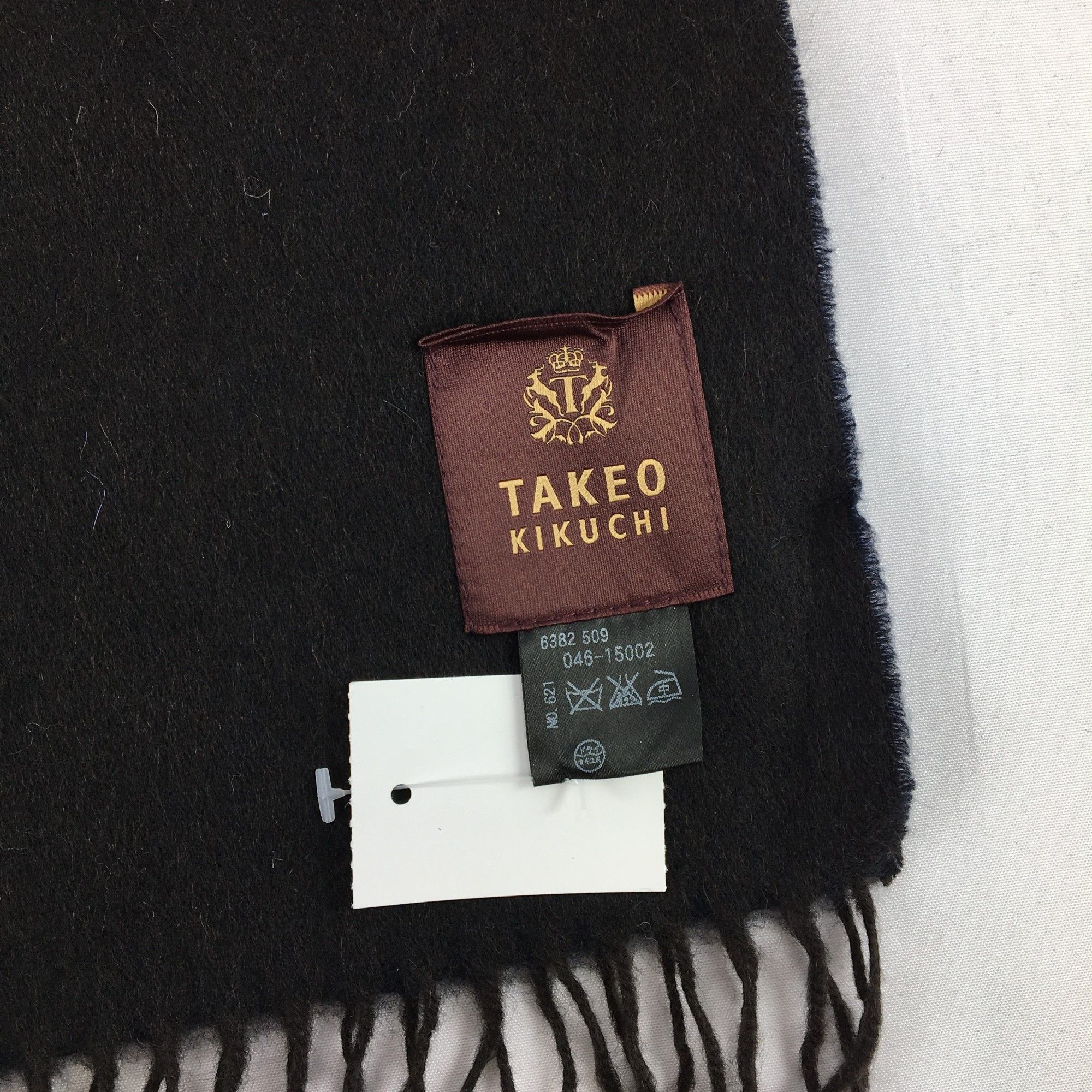 Takeo Kikuchi Vintage Takeo Kikuchi Scarf Muffler Wool Fringe Scarves Size ONE SIZE - 4 Thumbnail