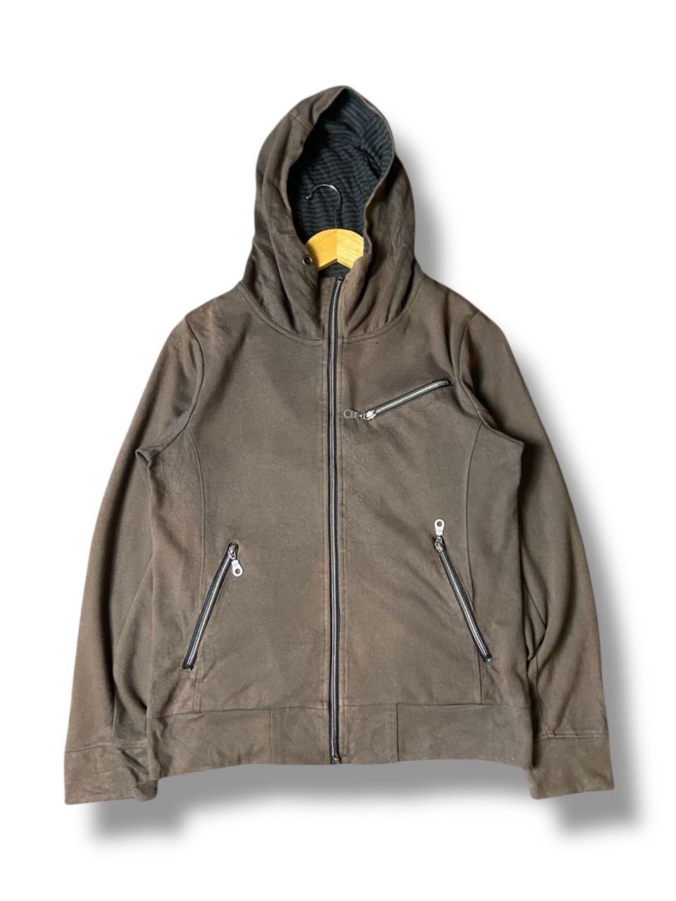 Japanese Brand × Vintage × semanticdesign SemanticDesign Brand Multi-zip Hooded Jacket (130) Size US S / EU 44-46 / 1 - 1 Thumbnail