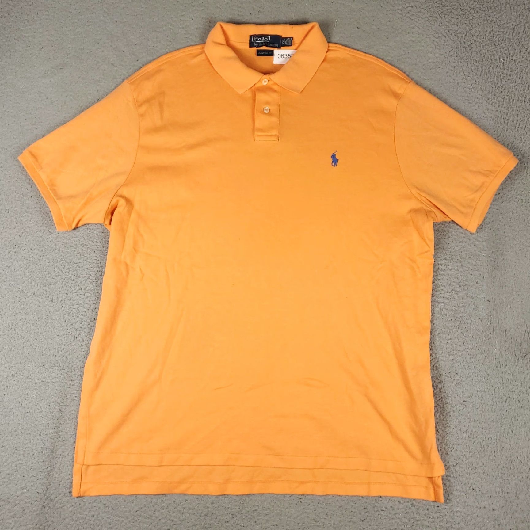Ralph Lauren Ralph Lauren Polo Shirt Mens 2XL Orange Custom Fit Pony Casual Short Sleeve Shirt - Polo - Classic American Brand Size US XXL / EU 58 / 5 - 2 Thumbnail