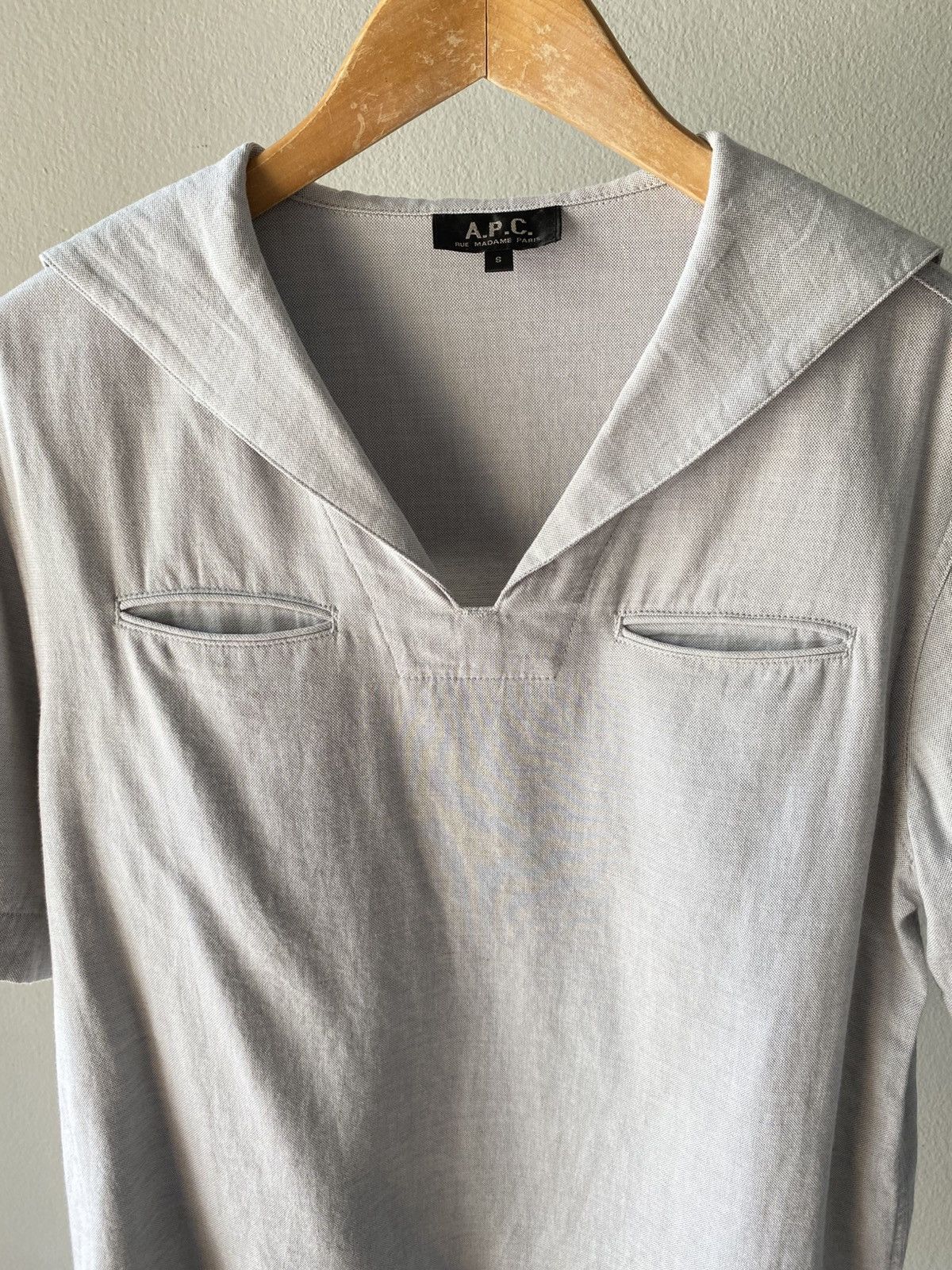 A.P.C. A.P.C. Light Gray Sailor Tee Size S / US 4 / IT 40 - 12 Thumbnail