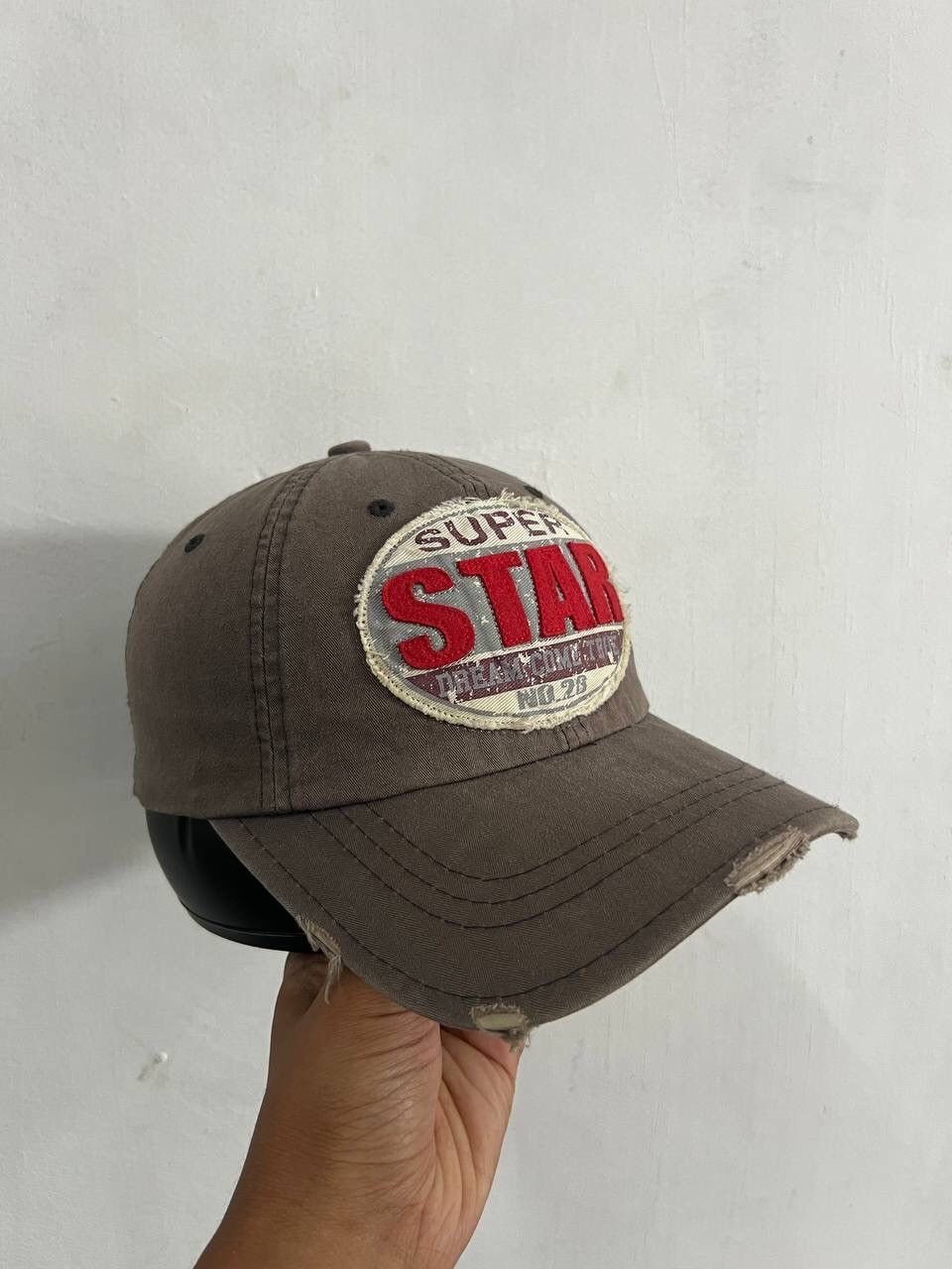 Japanese Brand Super Star Distressed Style Hat Size ONE SIZE - 2 Thumbnail