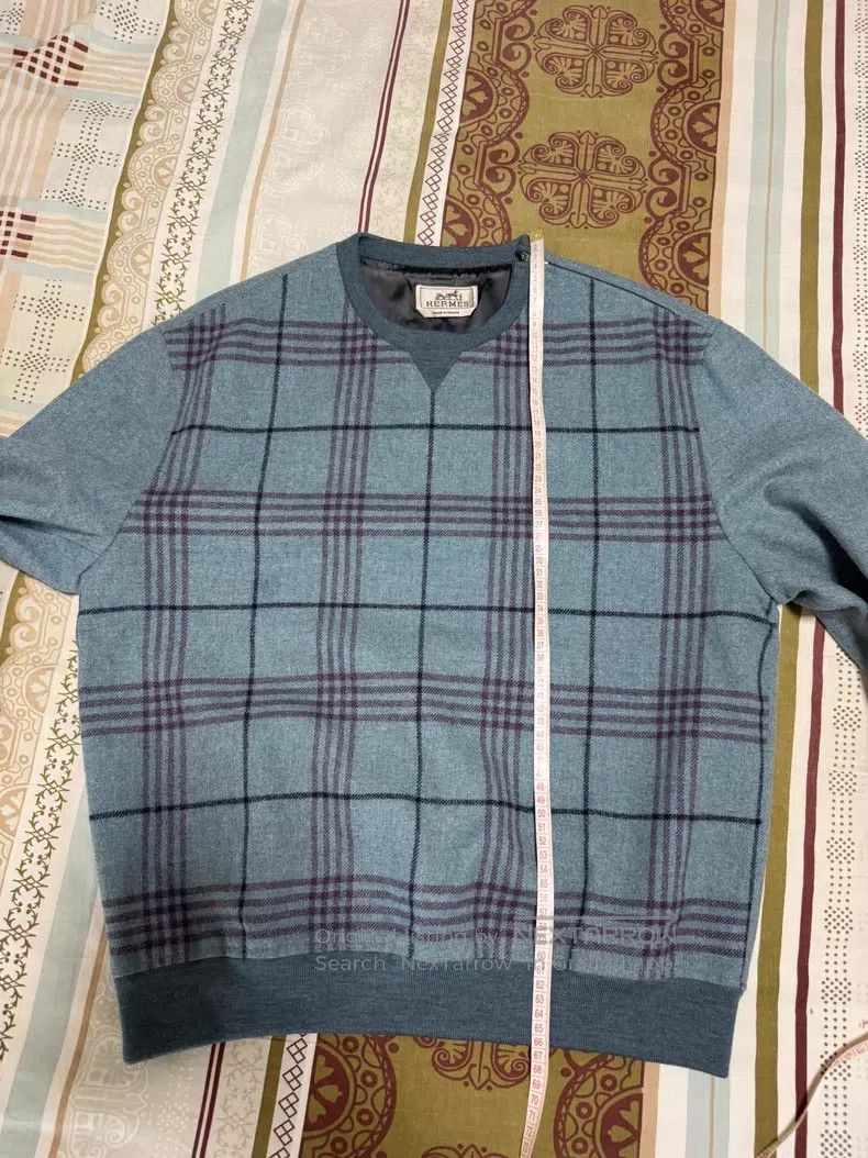 Hermes Hermes Knitwear jacket, 100% wool, with a zipper on the sh Size US M / EU 48-50 / 2 - 5 Thumbnail