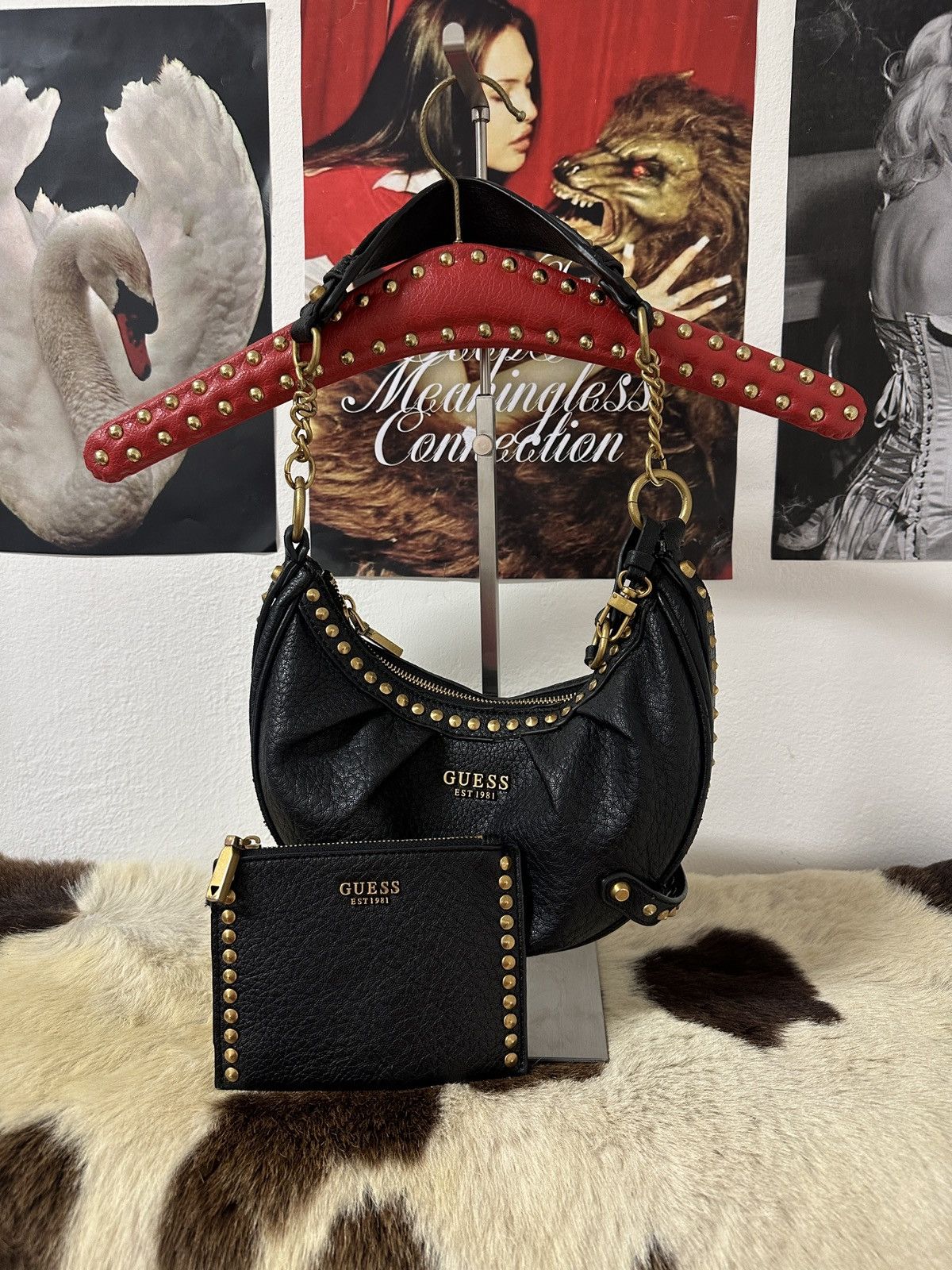 Vintage Vintage Guess black shoulder bag Size ONE SIZE - 1 Thumbnail