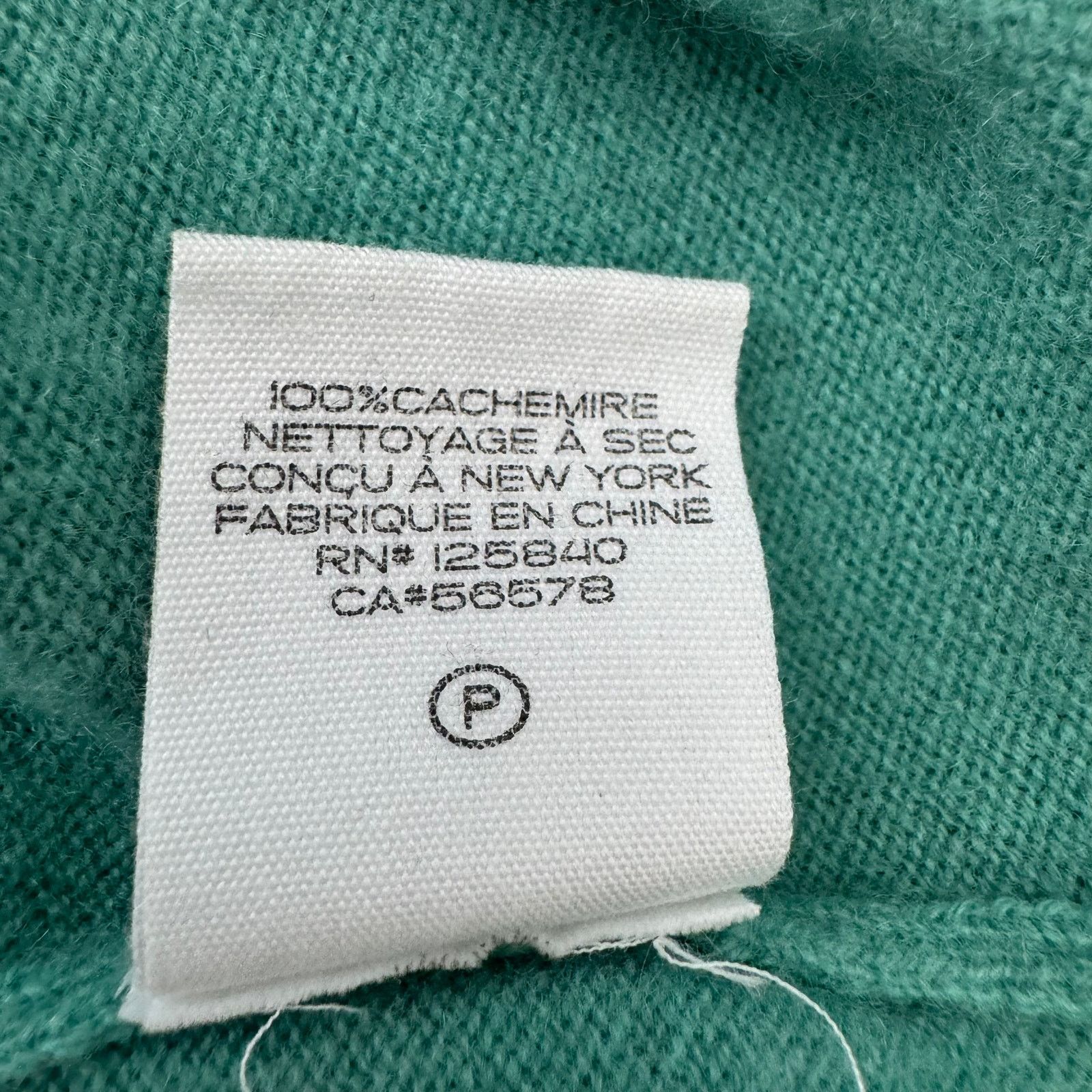 INTERMIX Intermix Elroy V-Neck Soft Oversized Cashmere Green Sweater Size XL / US 12-14 / IT 48-50 - 7 Thumbnail