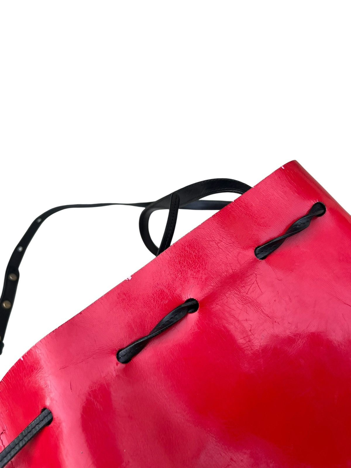 Mansur Gavriel Distressed Patina Black Leather Mansur Gavriel Sling Bag Size ONE SIZE - 23 Thumbnail