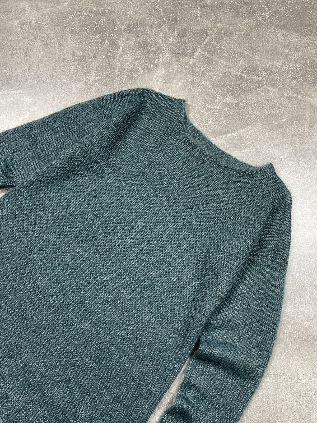 Japanese Brand × Vintage Vintage Mesh Transparent Mohair Japanese Sea Dress Sweater Size L / US 10 / IT 46 - 6 Thumbnail