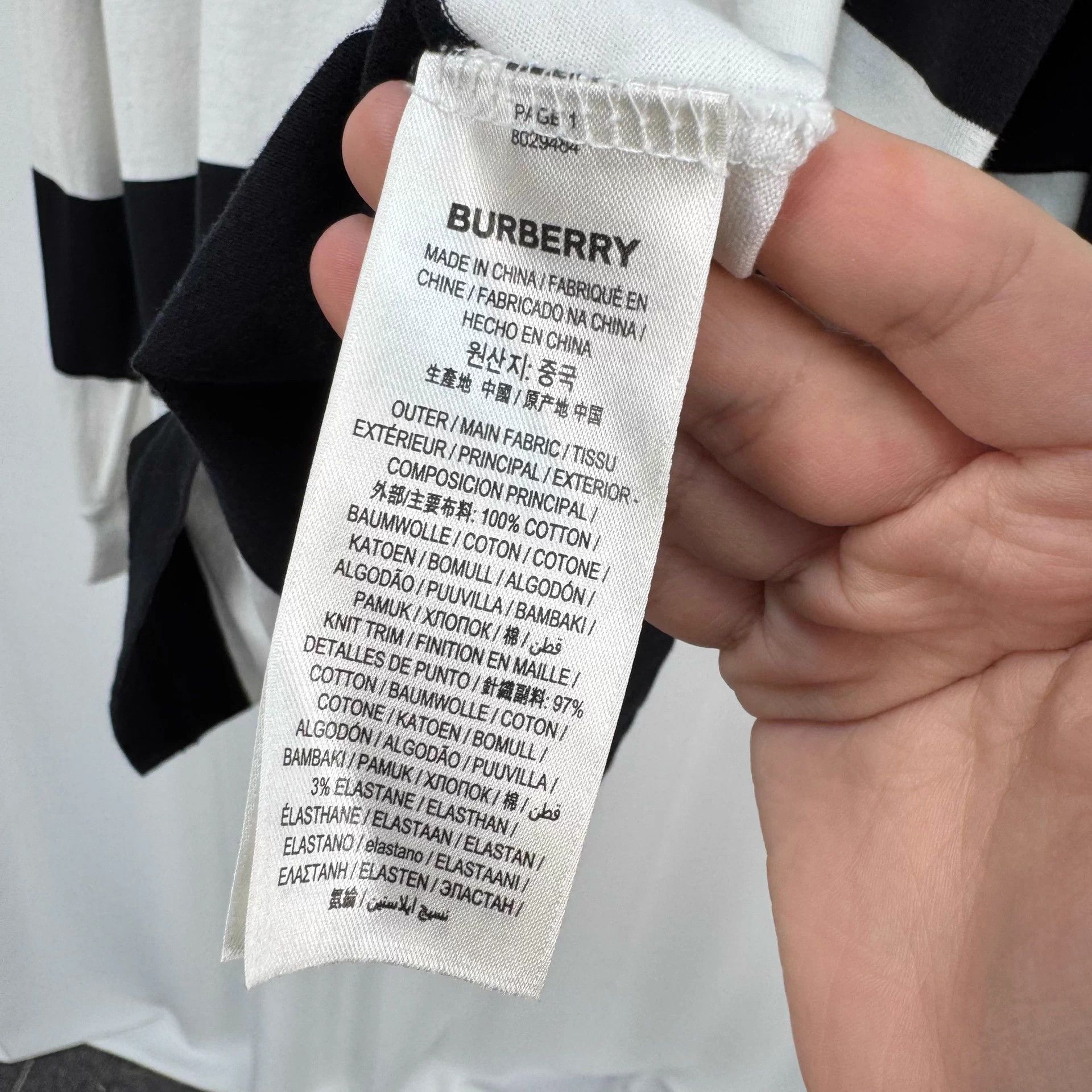 Burberry Burberry arm logo stripe LS M 98 New Size US M / EU 48-50 / 2 - 6 Thumbnail