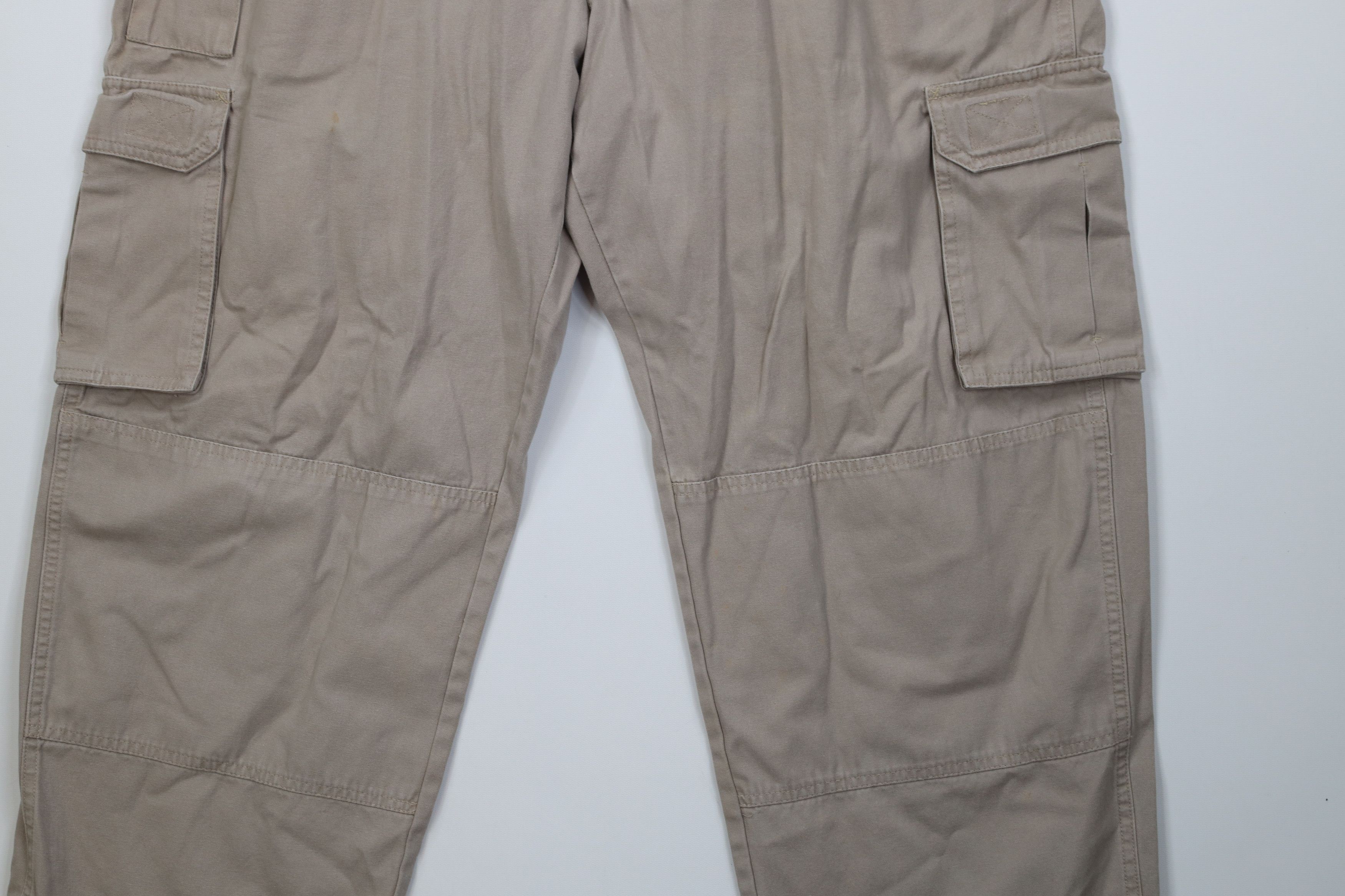 Cabelas Vintage 90s Y2K Cabelas Knee Wide Leg Cargo Pants Canvas Size US 38 / EU 54 - 4 Thumbnail