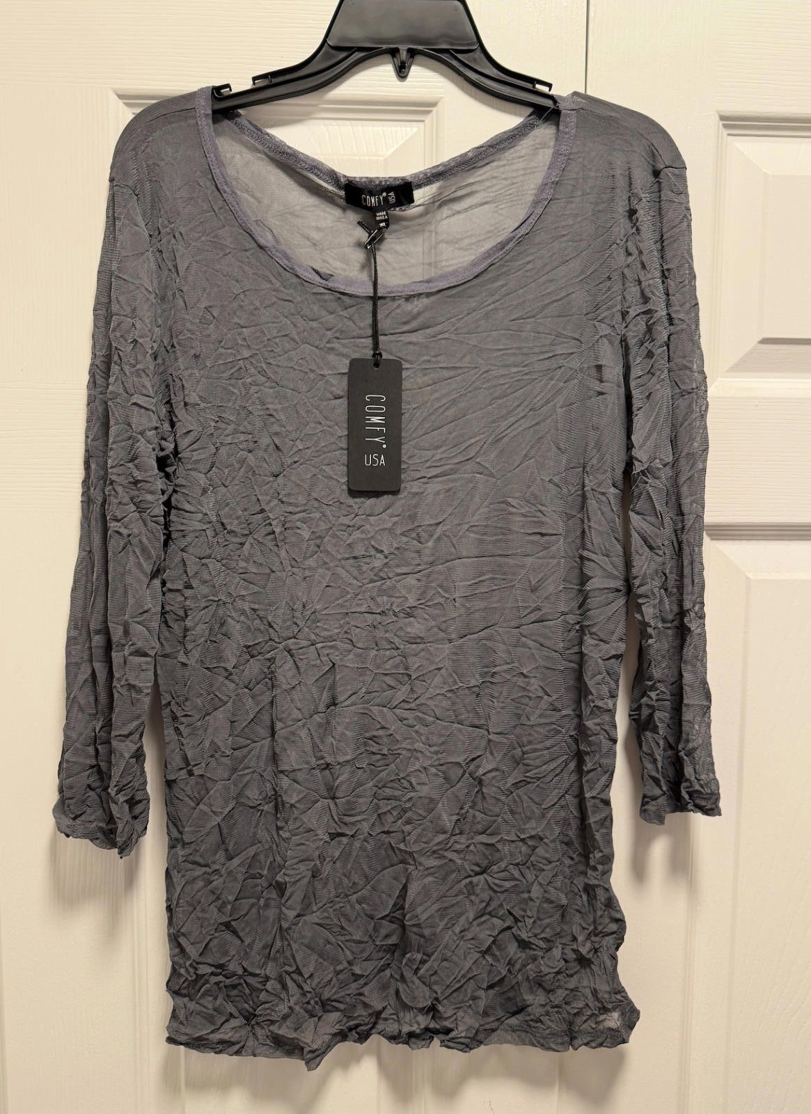 Other Comfy USA Crinkle Textured Tunic Size XL Size XL / US 12-14 / IT 48-50 - 4 Thumbnail