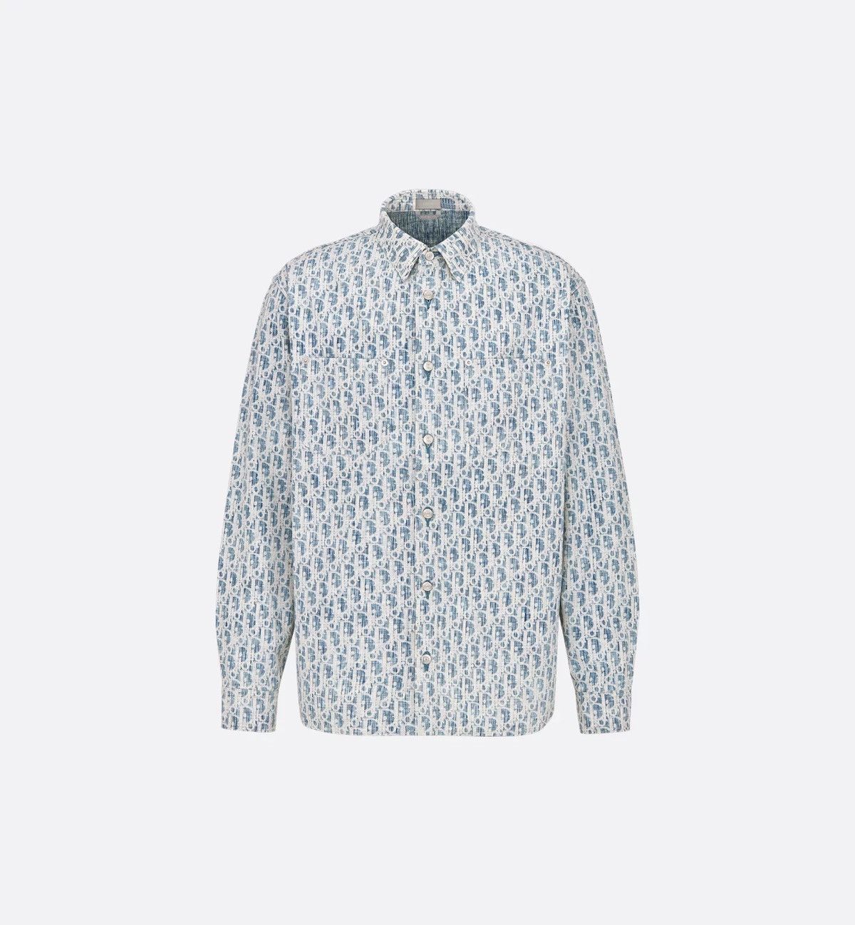 Dior 🔥2400$ Dior Oblique Kasuri Monogram Cotton Denim Overshirt Size US M / EU 48-50 / 2 - 1 Thumbnail