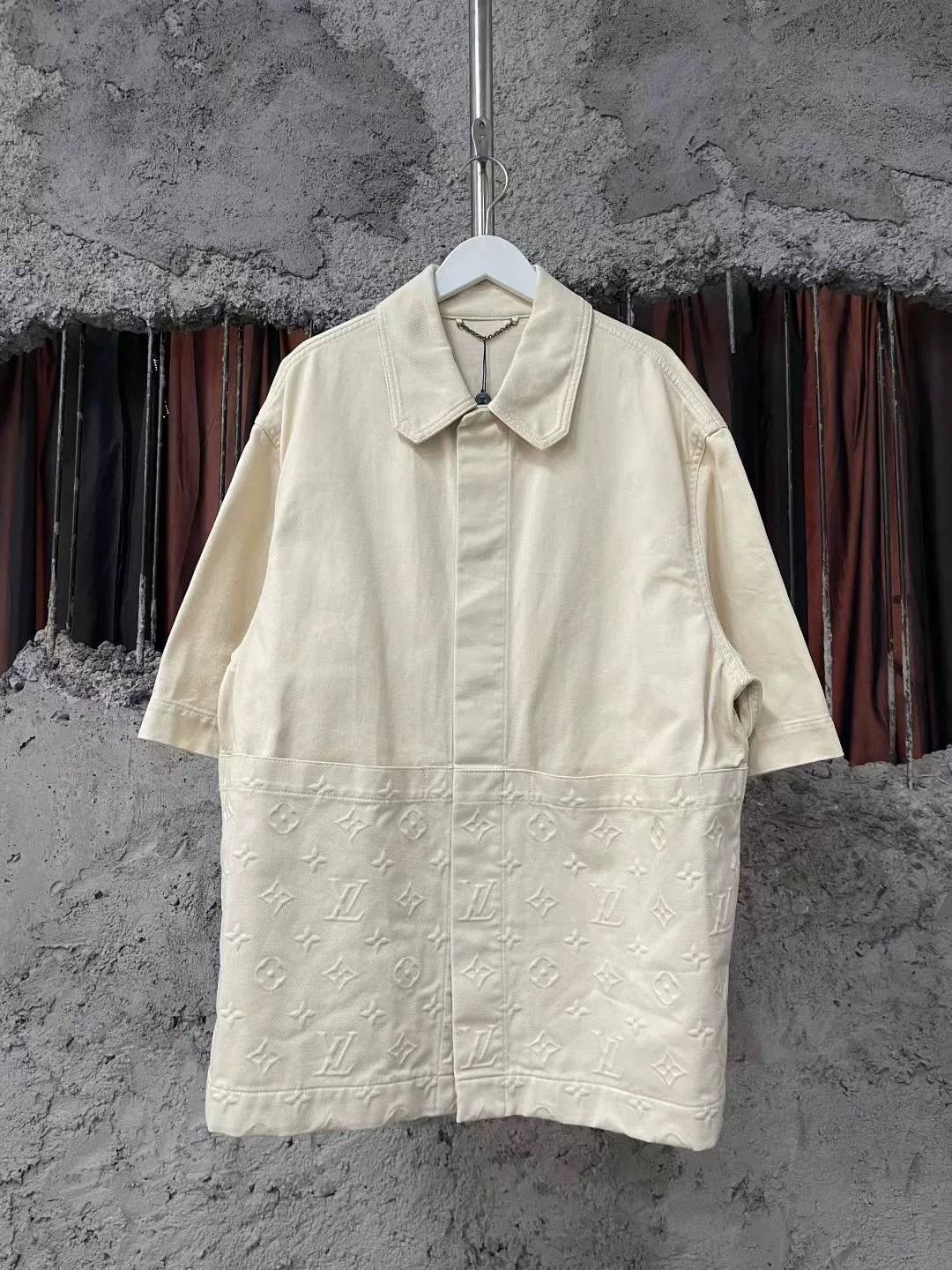 Louis Vuitton Louis Vuitton White Monogram Denim Shirt Size US L / EU 52-54 / 3 - 1 Thumbnail