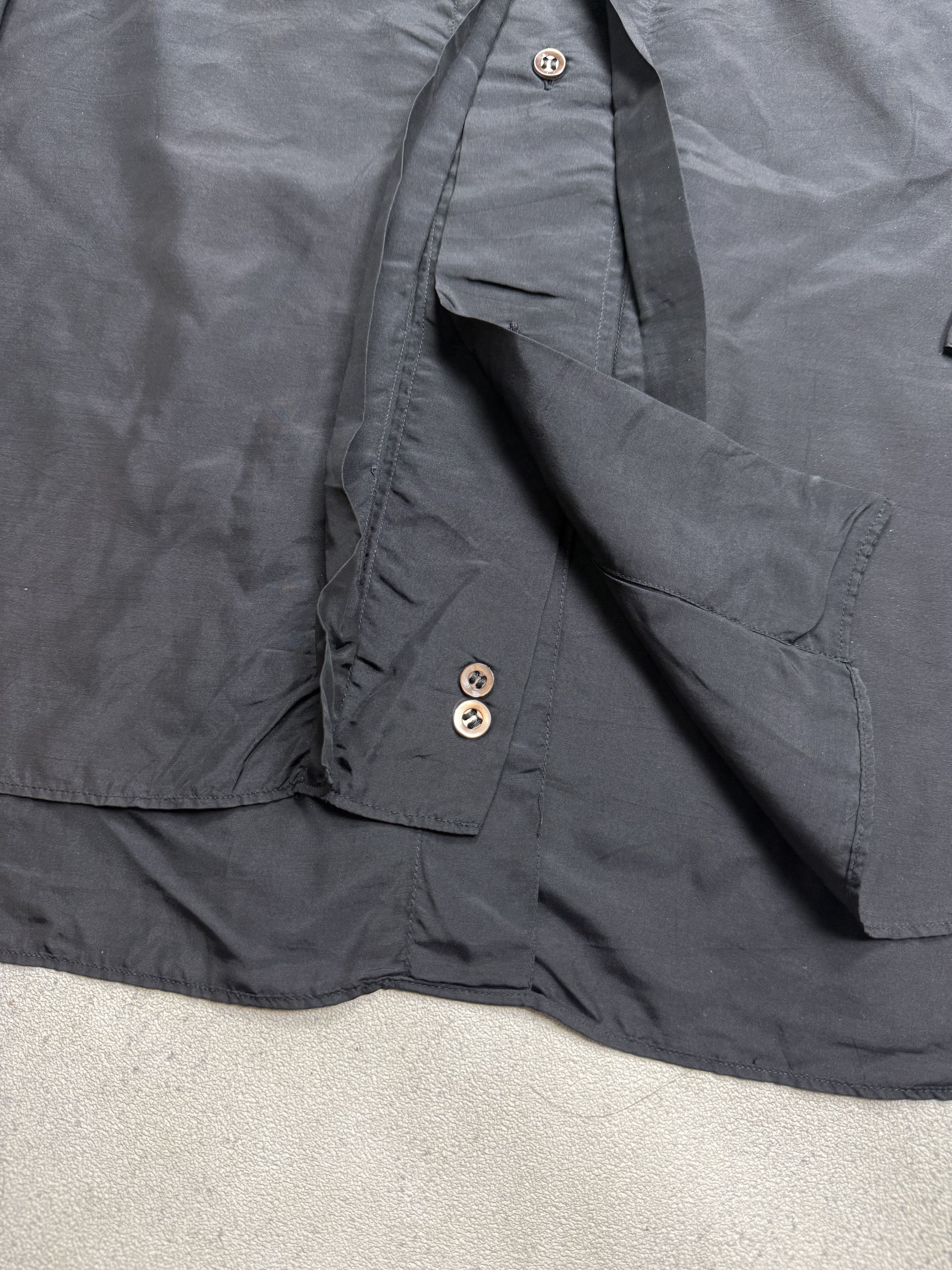 Issey Miyake Vintage 90s Issey Miyake Black Shirt Size US M / EU 48-50 / 2 - 10 Thumbnail