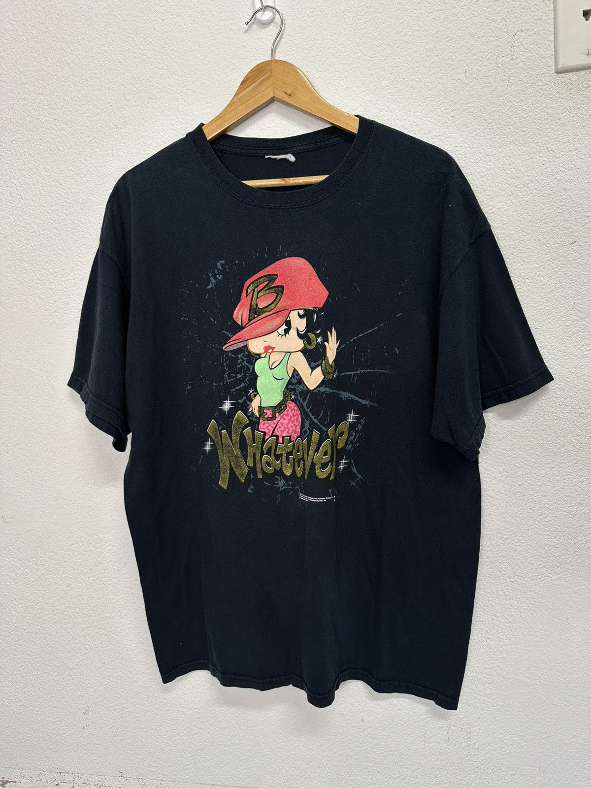 Vintage Betty Boop Hip Hop Whatever T-Shirt Size XL / US 12-14 / IT 48-50 - 1 Thumbnail