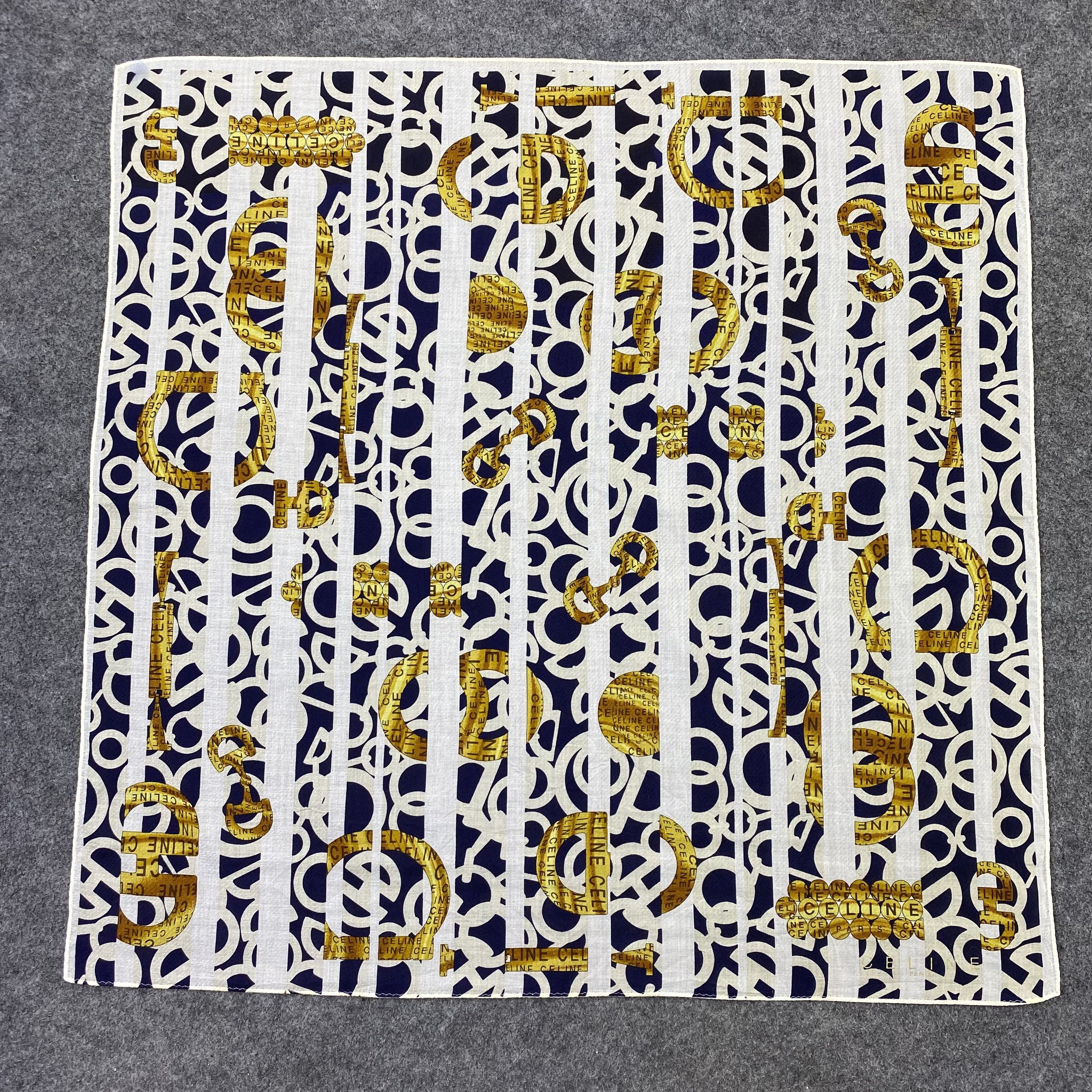 Celine Celine Handkerchief Neckerchief Bandana-B1725 Size ONE SIZE - 3 Thumbnail