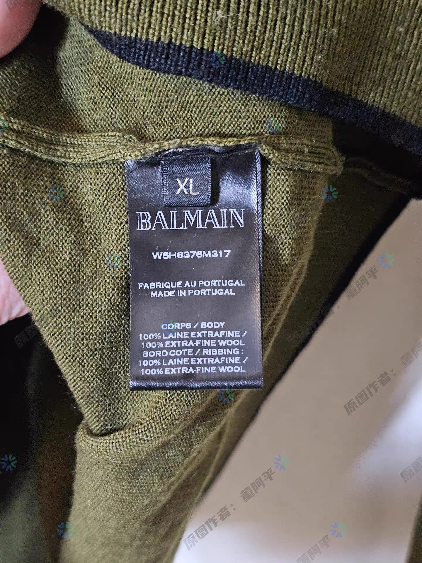 Balmain BALMAIN wool knit sweater Q4 Size US XL / EU 56 / 4 - 5 Thumbnail