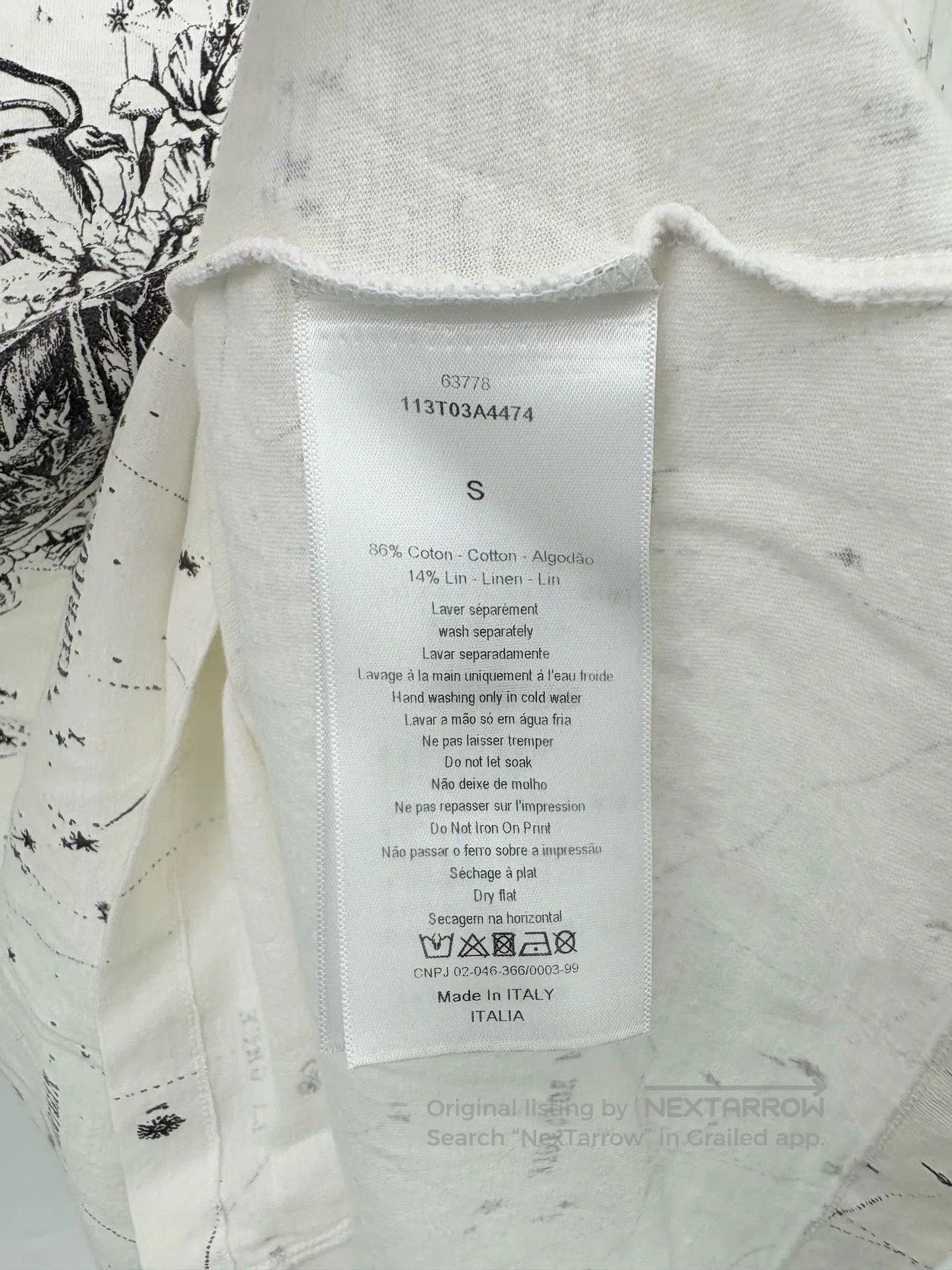 Dior dior watercolor constellation short sleeve tee. Size US S / EU 44-46 / 1 - 4 Thumbnail