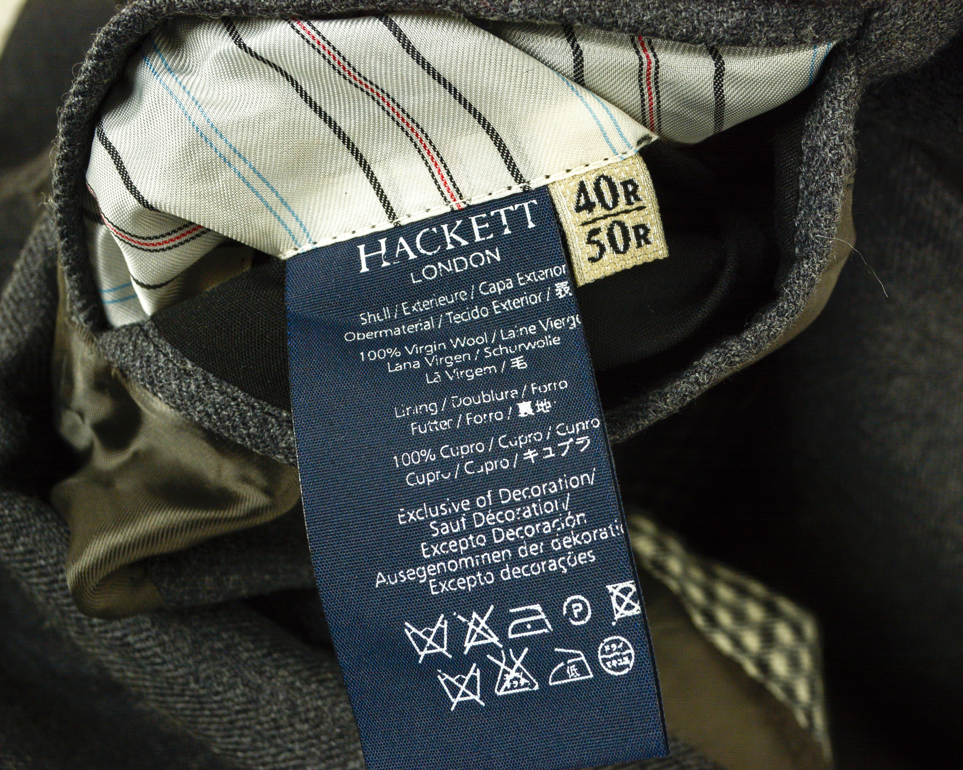 Hackett Men's 100% Virgin Wool Jacket Coat Collared UK 40R Size US M / EU 48-50 / 2 - 4 Thumbnail