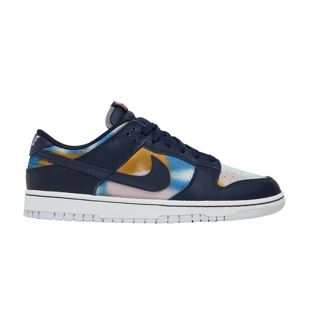 image of Nike Dunk Low Premium Graffiti Pack - Obsidian Shoes in Blue, Men's (Size 6)