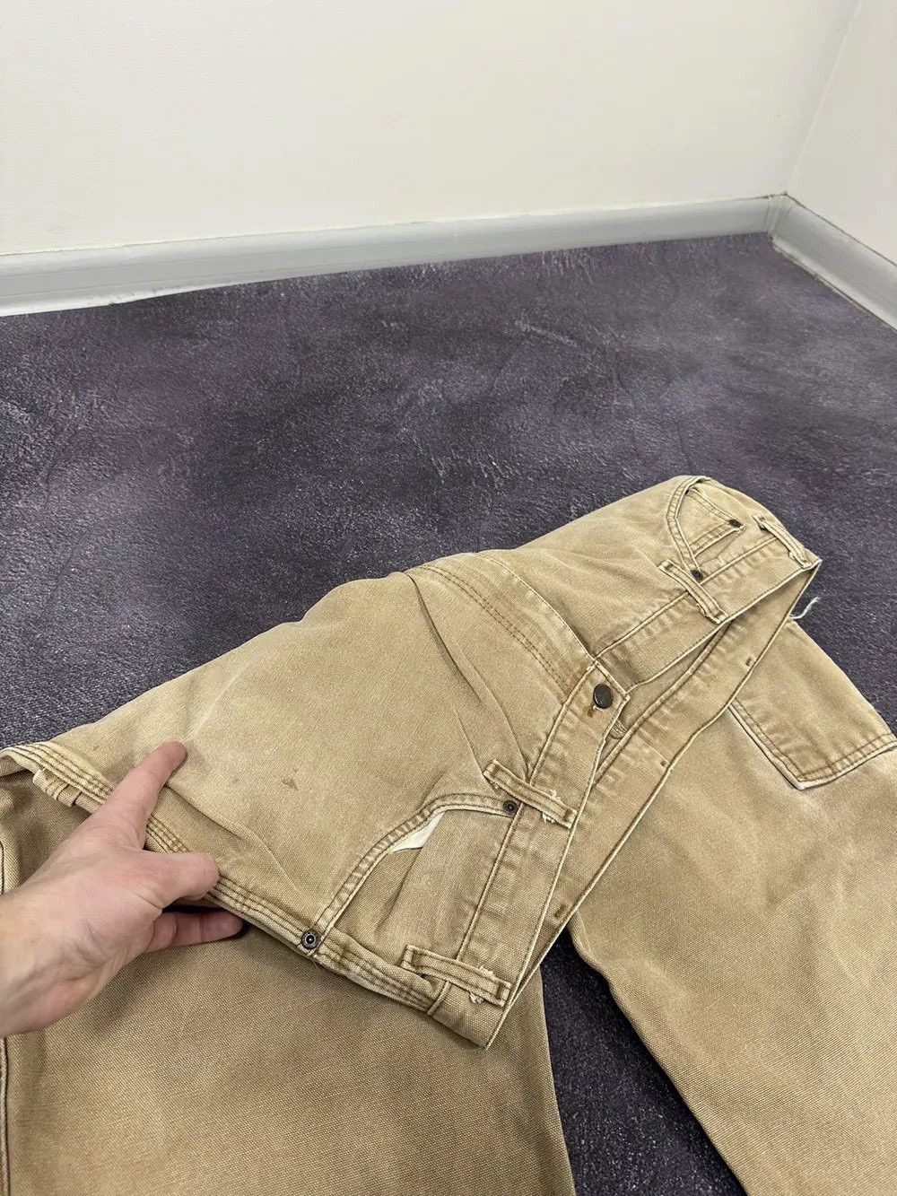 Dickies Vintage 90s Dickies Carpenter Opium Faded Cargo Work Pants Size US 38 / EU 54 - 10 Thumbnail
