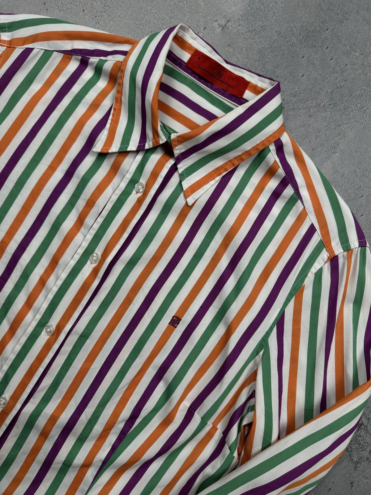 Carolina Herrera Carolina Herrera CH Striped Cotton Shirt | Portugal | Size 8 Size S / US 4 / IT 40 - 4 Thumbnail