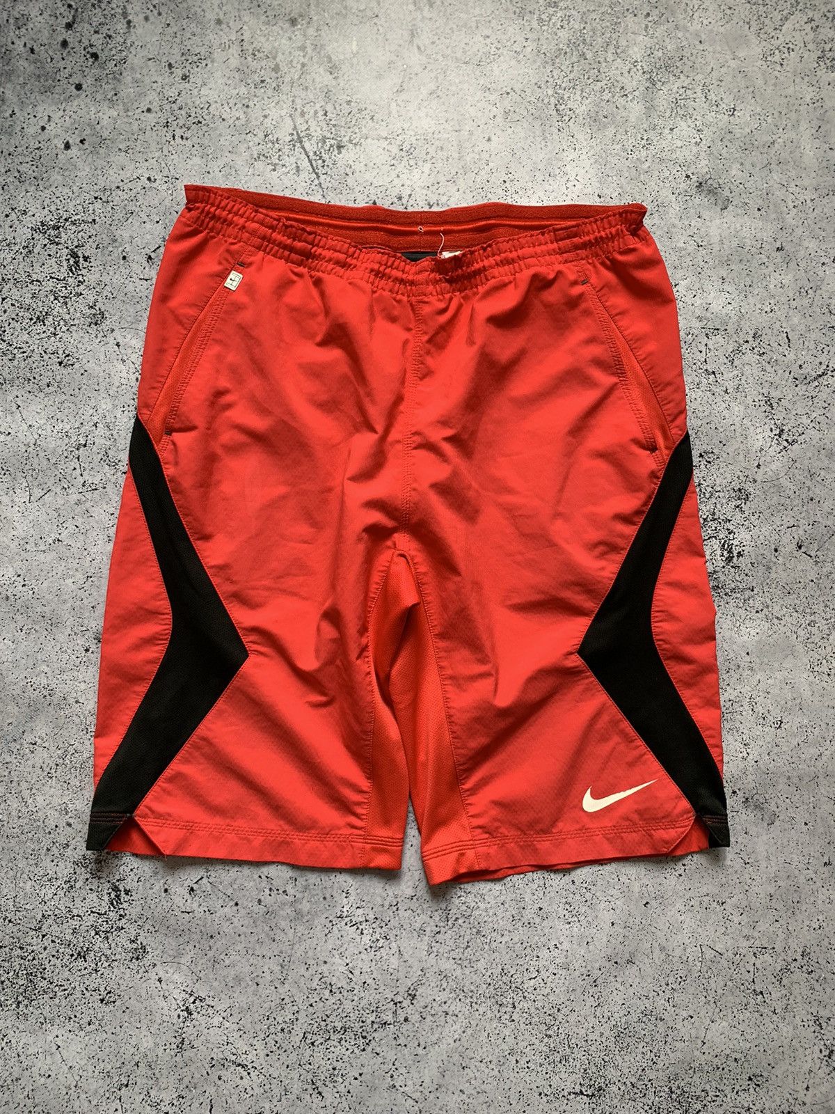 Nike × Vintage Vintage Nike Baggy Shorts Drill Swoosh Y2K USA Size US 33 - 1 Thumbnail