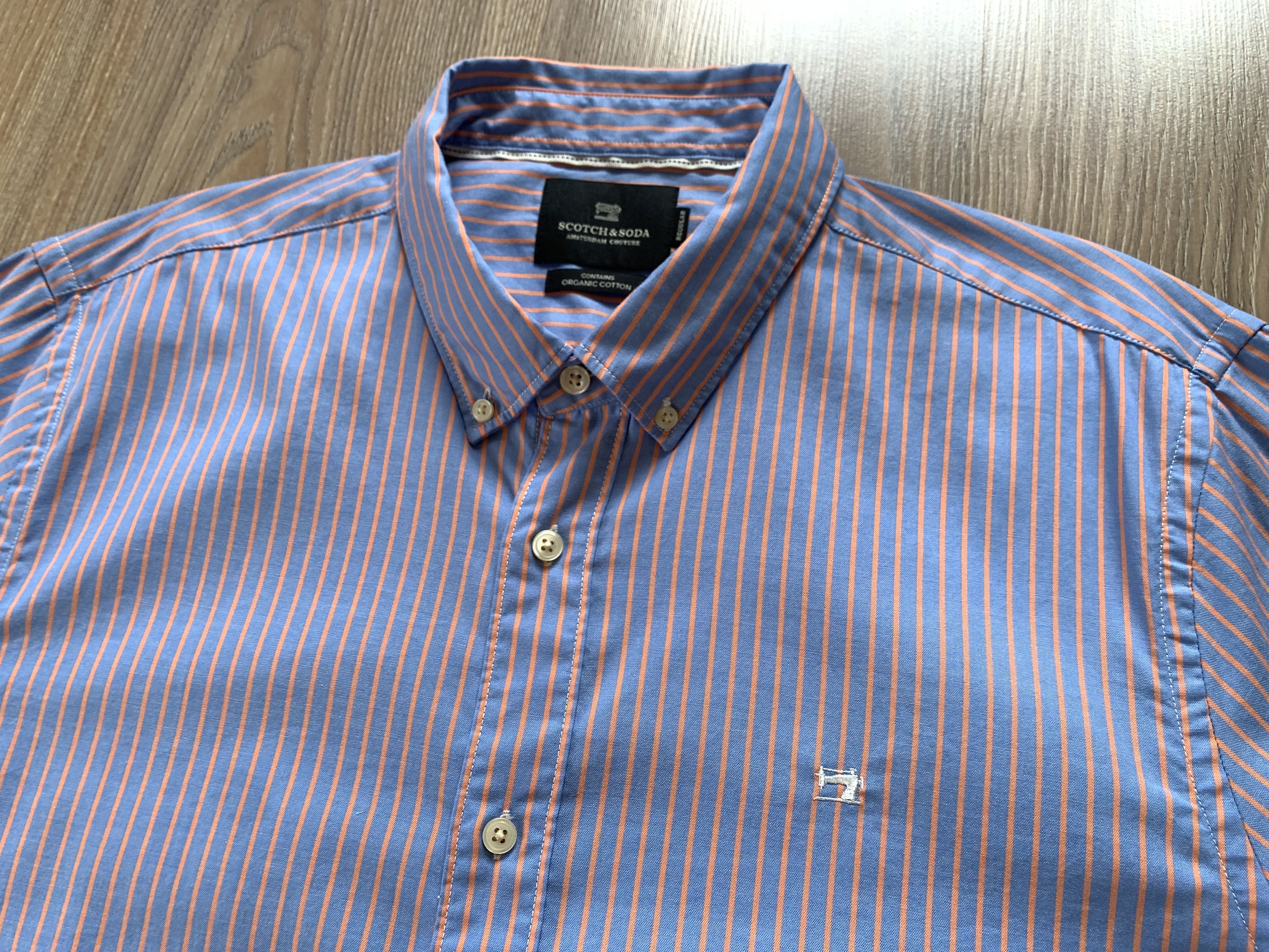 Designer × Scotch & Soda Scotch & Soda Stripe Cotton Long Sleeve Shirt Size US XXL / EU 58 / 5 - 4 Thumbnail