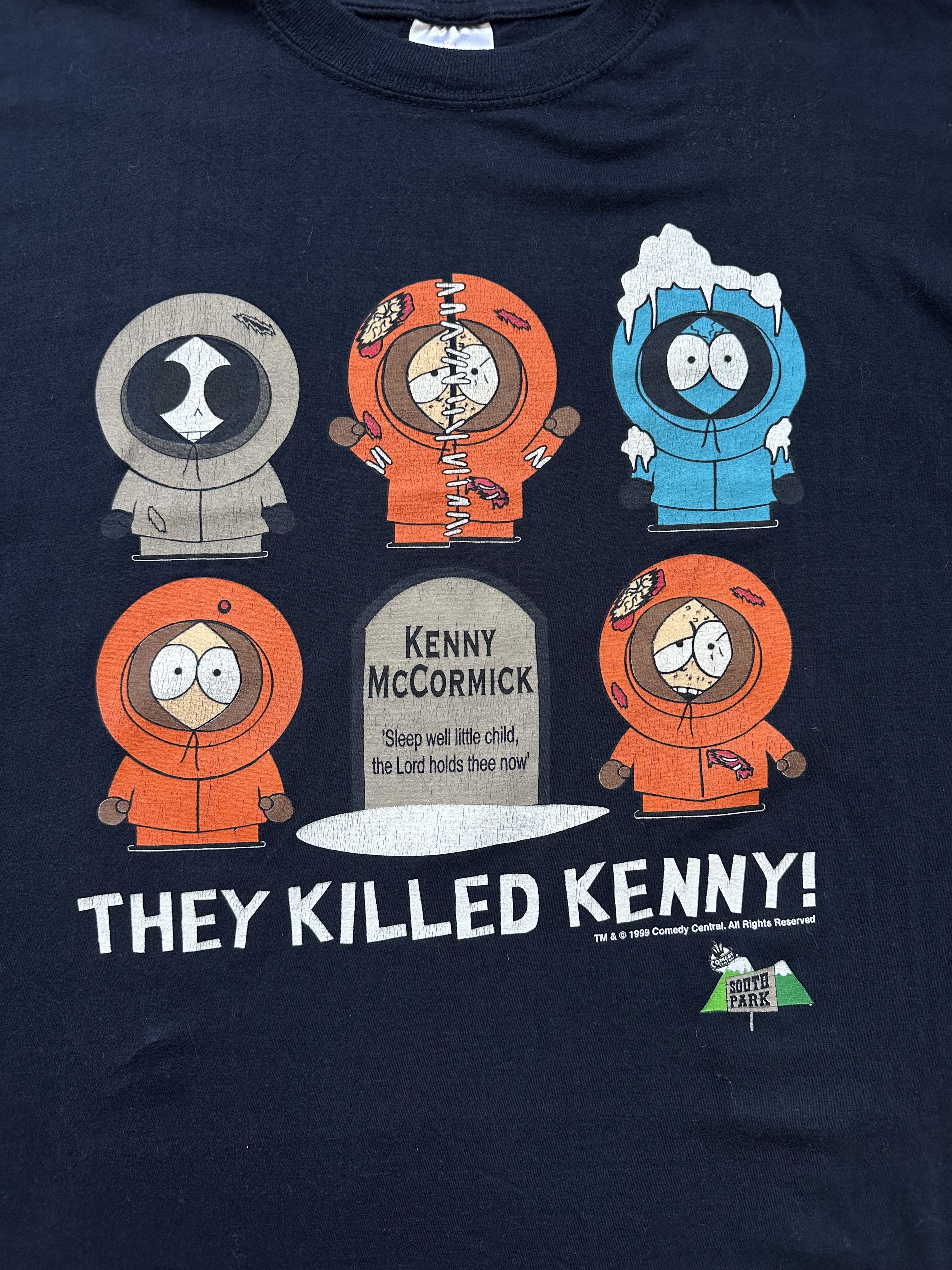Vintage South Park They Killed Kenny 1999 vintage t shirt Size US XL / EU 56 / 4 - 3 Thumbnail