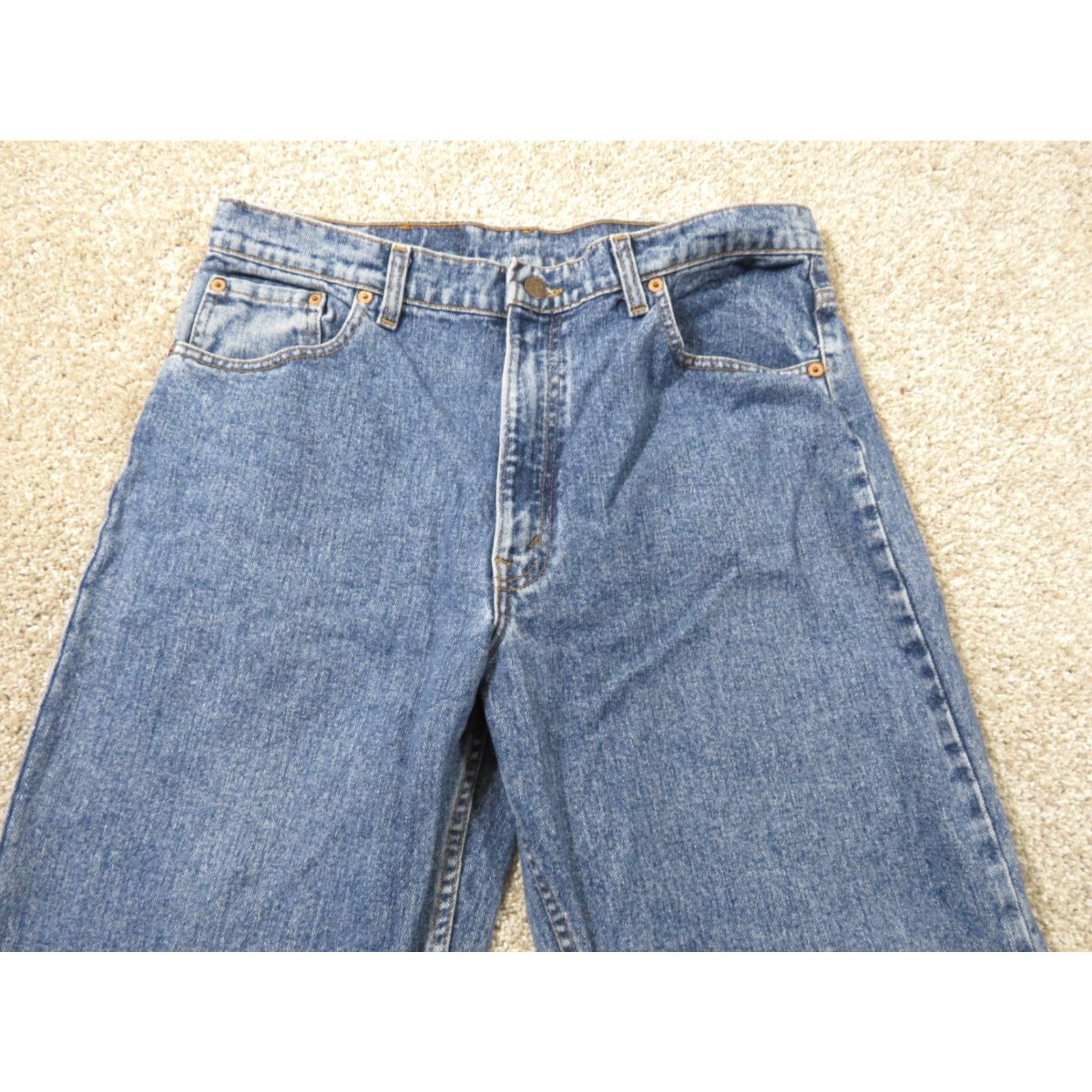 Levi's VINTAGE Levi's 550 Jeans Denim Straight 34x31 Blue Men's Regular Vintage 90s? (adjusted) Size US 34 / EU 50 - 3 Thumbnail