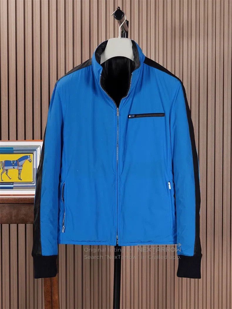 Hermes Hermes Double-Faced Mens Runway Leather Jacket Size US M / EU 48-50 / 2 - 5 Thumbnail