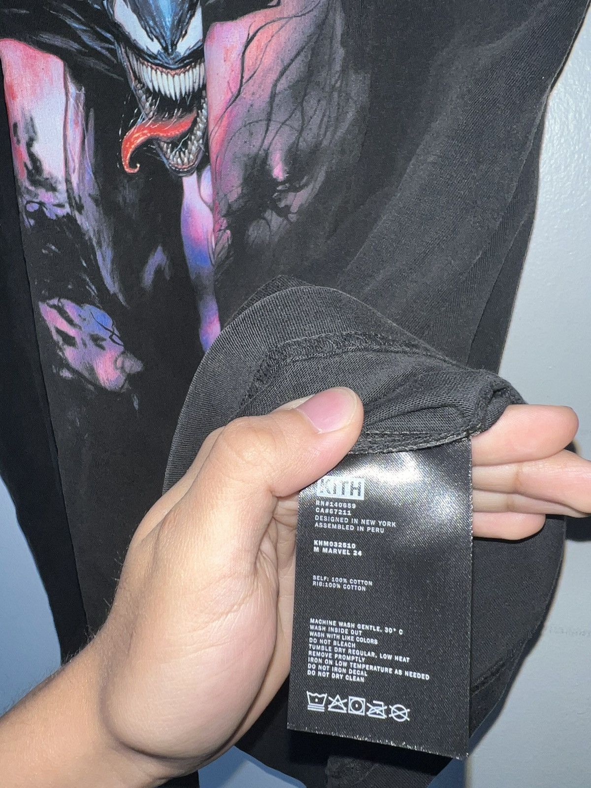 Kith × Marvel Comics Kith x Marvel Symbiote Vintage Tee Black Size US L / EU 52-54 / 3 - 12 Thumbnail