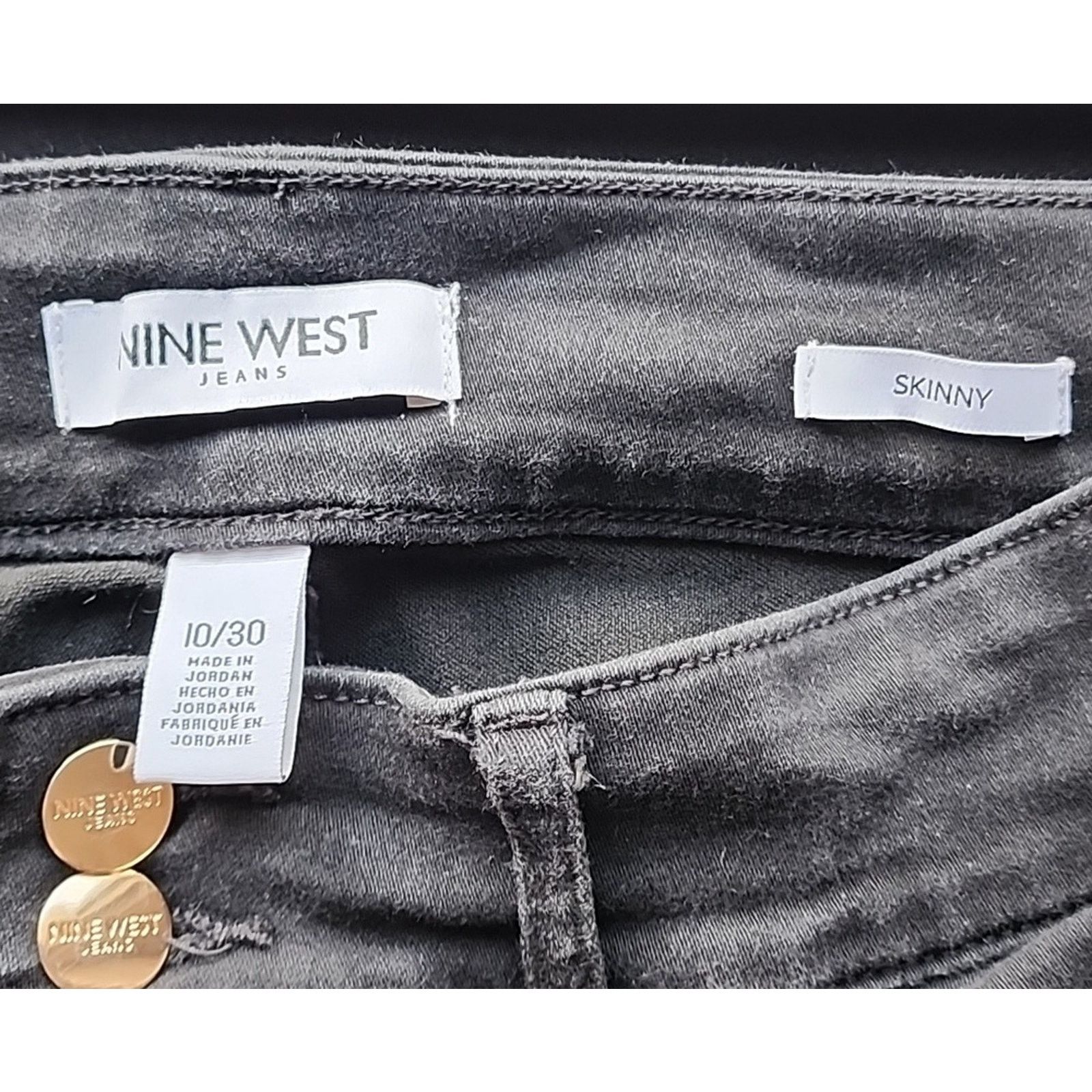 Nine West Nine West black skinny jeans size 10 Size 32" / US 10 / IT 46 - 5 Thumbnail