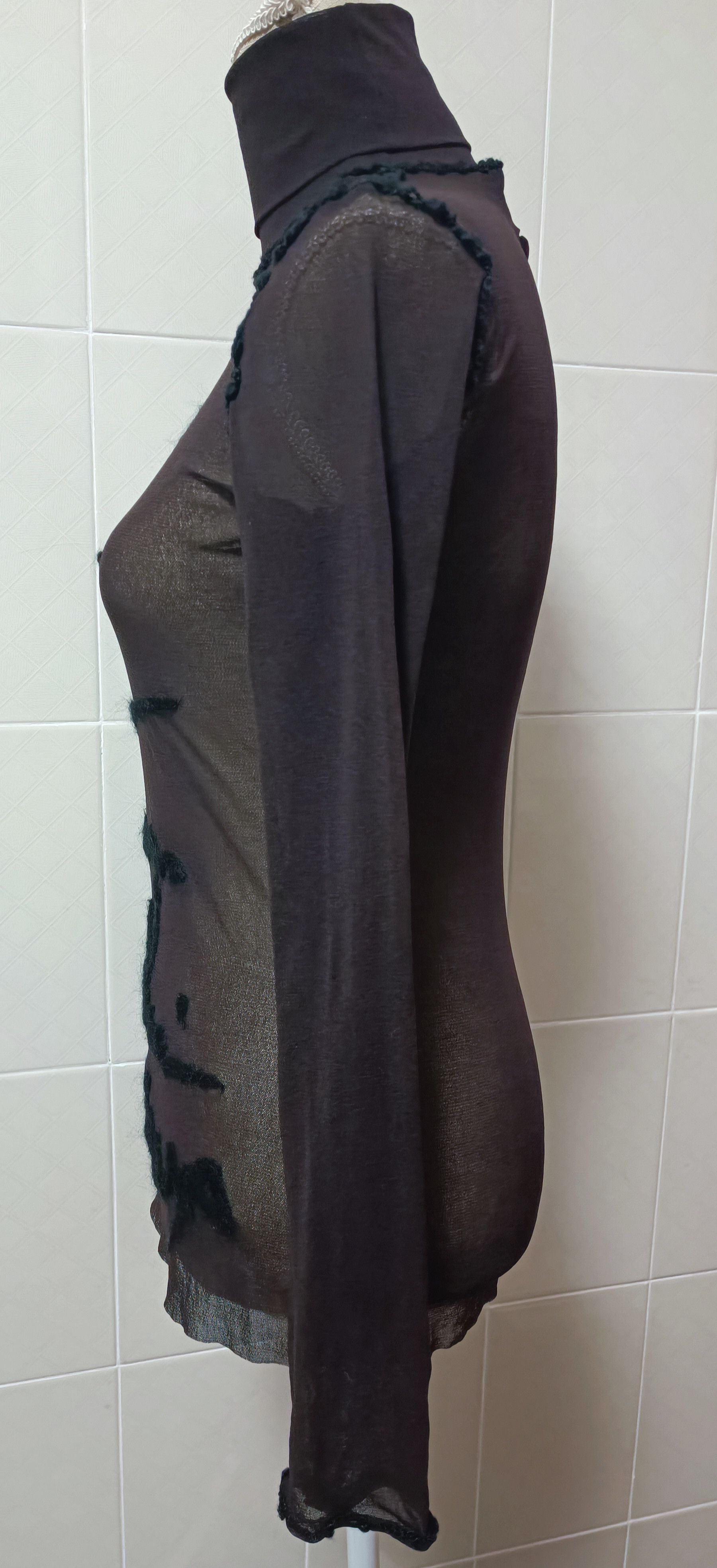Jean Paul Gaultier Fall2001 - Iconic wool word top Size L / US 10 / IT 46 - 20 Thumbnail