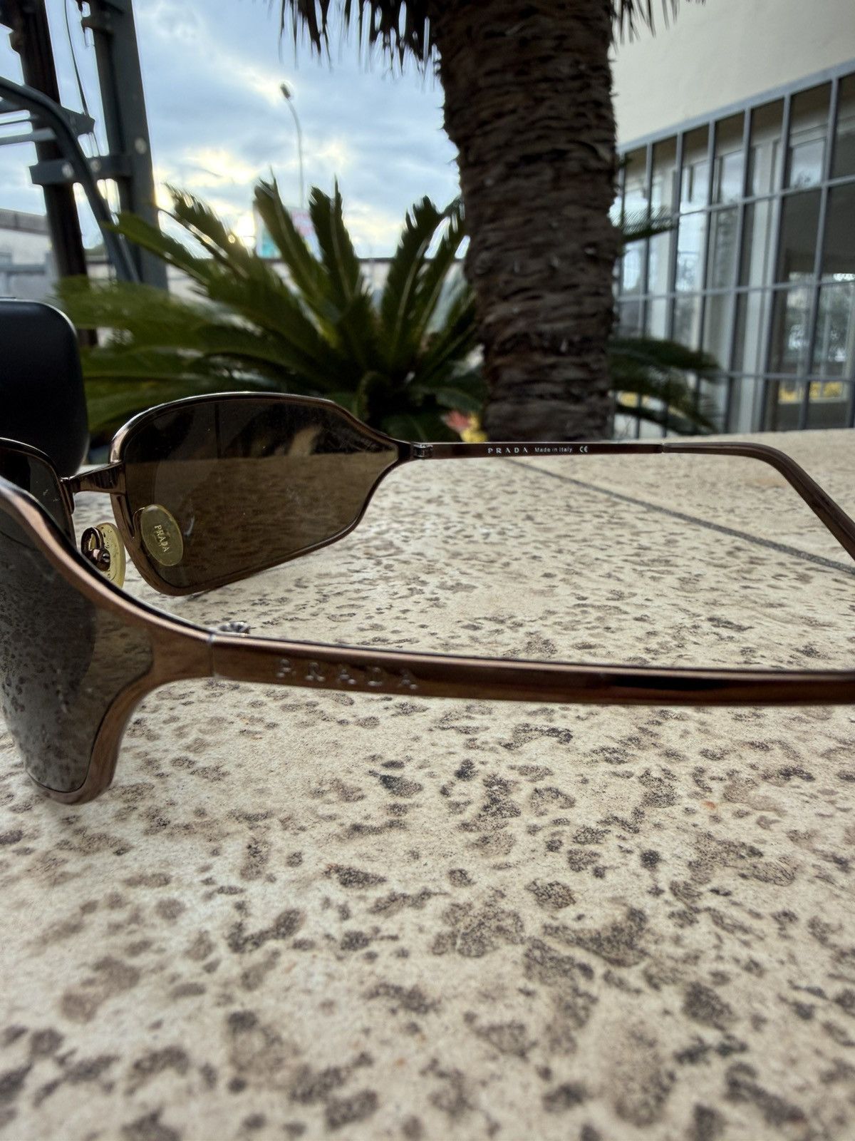 Prada Prada Sunglasses SPR 59E Brown Size ONE SIZE - 4 Thumbnail