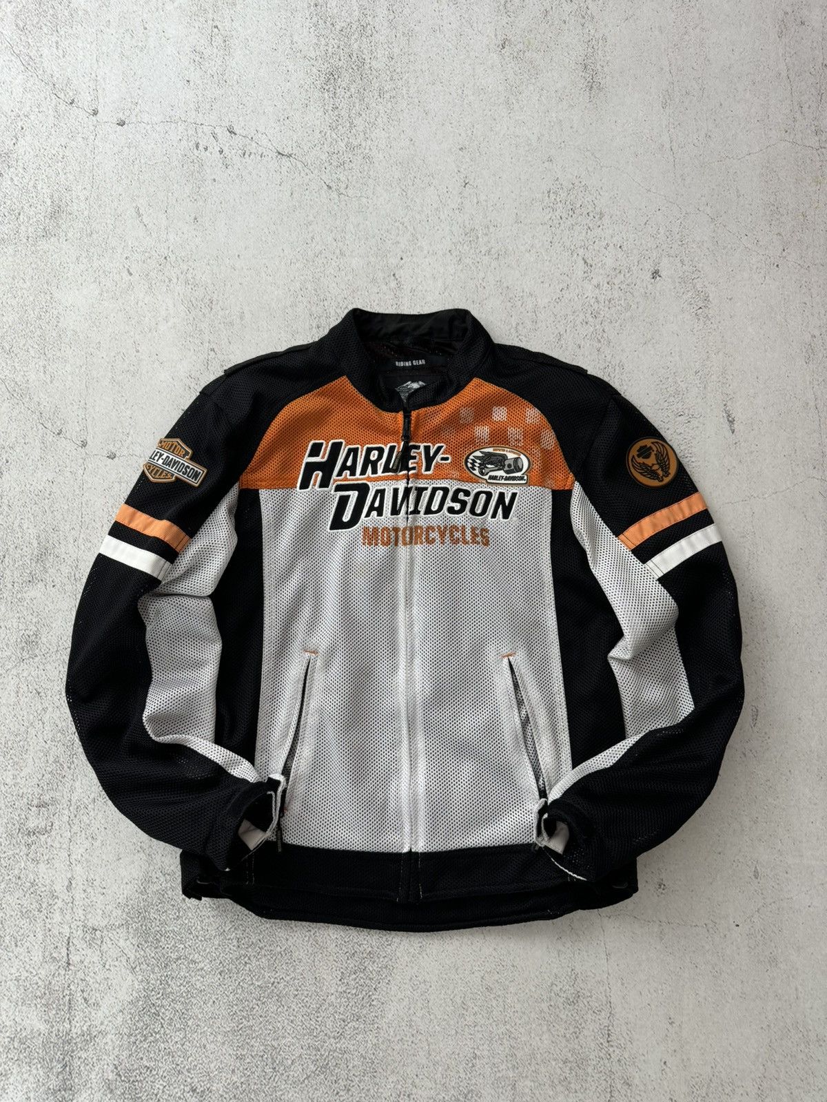 Harley Davidson × Marlboro Harley Davidson HD Vintage Riding Gear Bike Bomber Jacket Size US M / EU 48-50 / 2 - 1 Thumbnail