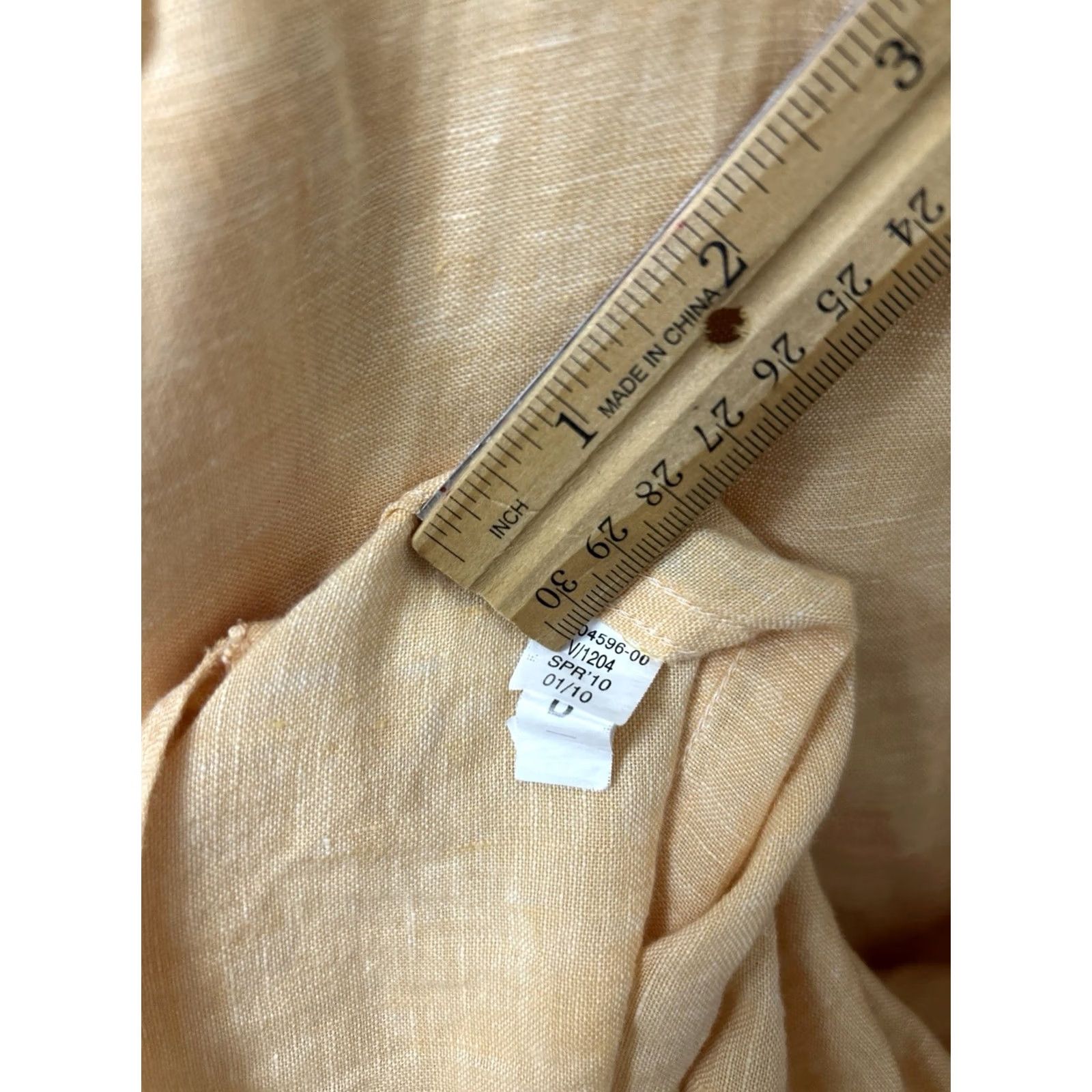 Banana Republic Banana Republic Shirt Mens L Orange Button-Down L/S 2010 Organic Linen Hemp Cotton Blend Button-Up Casual Everyday 32" Long Sleeve Size US L / EU 52-54 / 3 - 7 Thumbnail