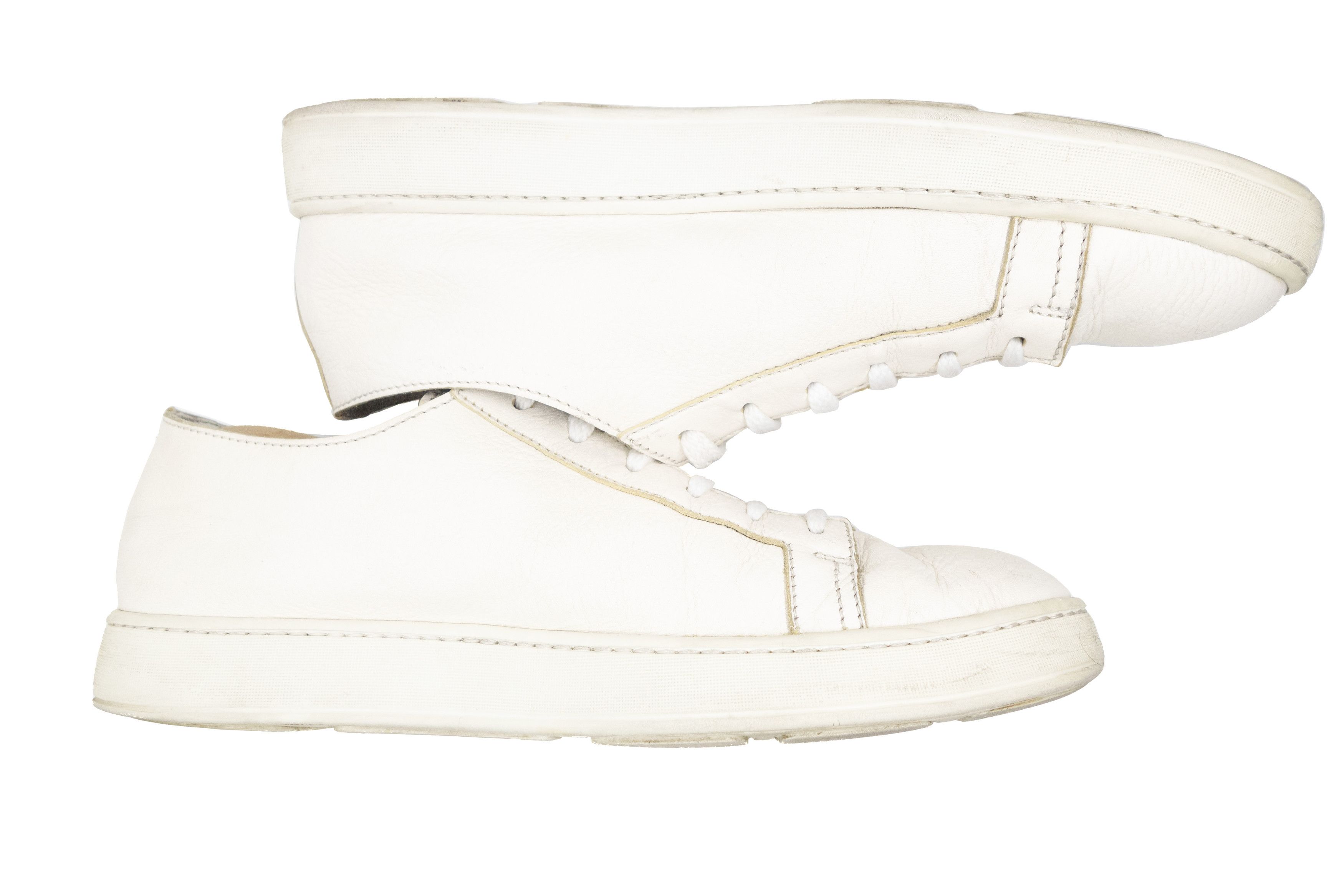 Santoni Leather Low-Top Sneakers Size US 8 / EU 41 - 3 Thumbnail