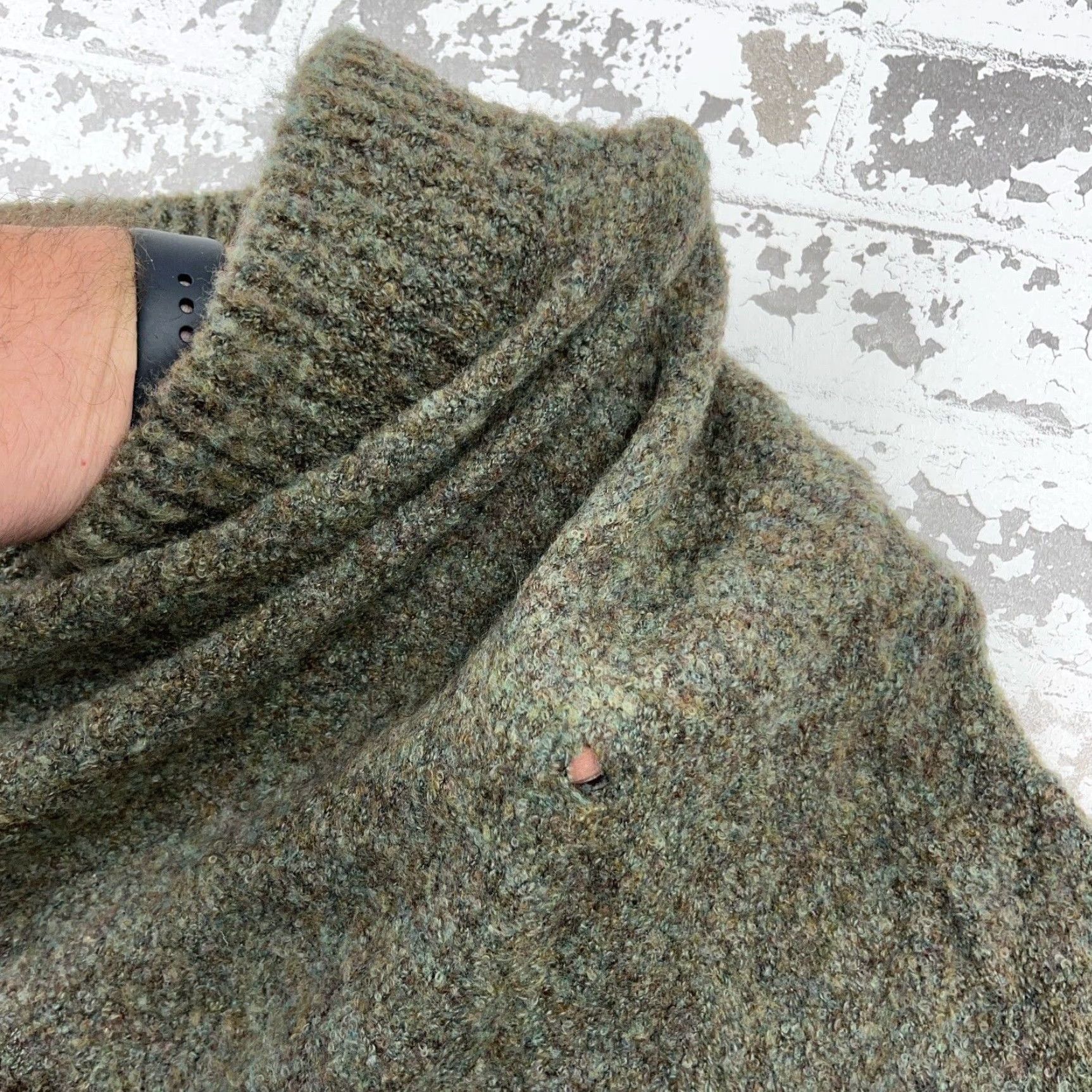 Lands' End Lands' End Men's XL Sweater Pullover Blue Green Wool Turtleneck Casual All Seasons Size US XL / EU 56 / 4 - 5 Thumbnail