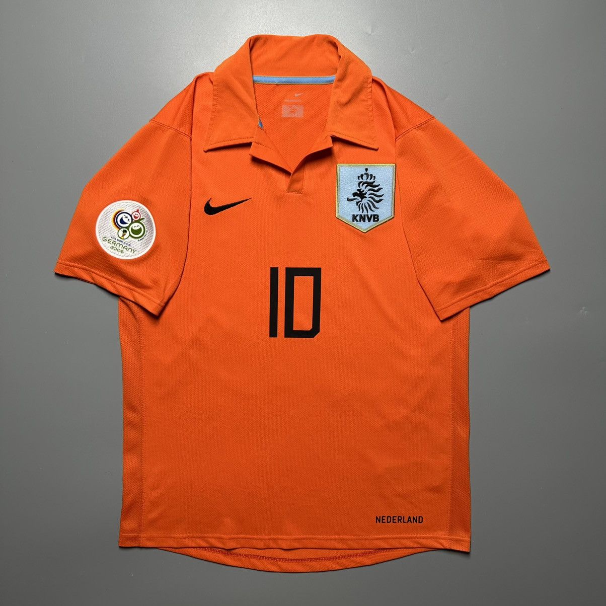 Nike NETHERLANDS NIKE 2006 WORLD CUP JERSEY #10 VAN DER VAART Size US S / EU 44-46 / 1 - 2 Thumbnail