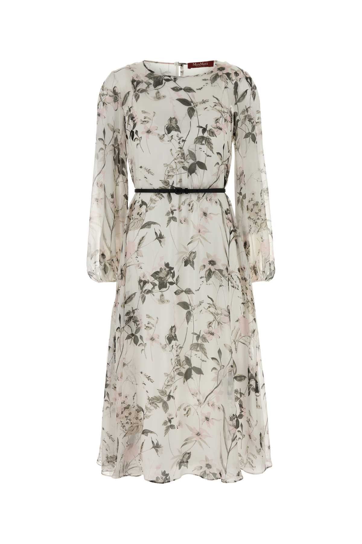 Max Mara Printed Silk Campo Dress Size S / US 4 / IT 40 - 1 Thumbnail